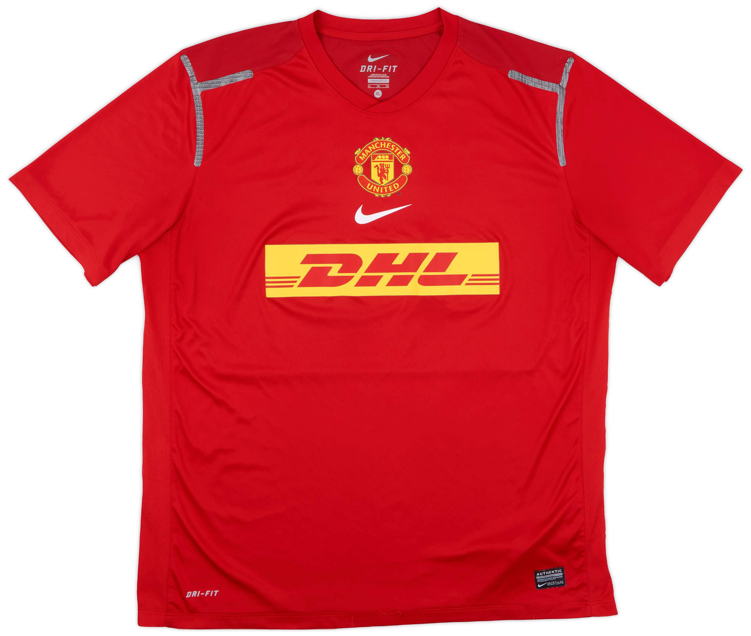 2012-13 Manchester United Player Issue Nike Training Shirt - 9/10 - (XL)