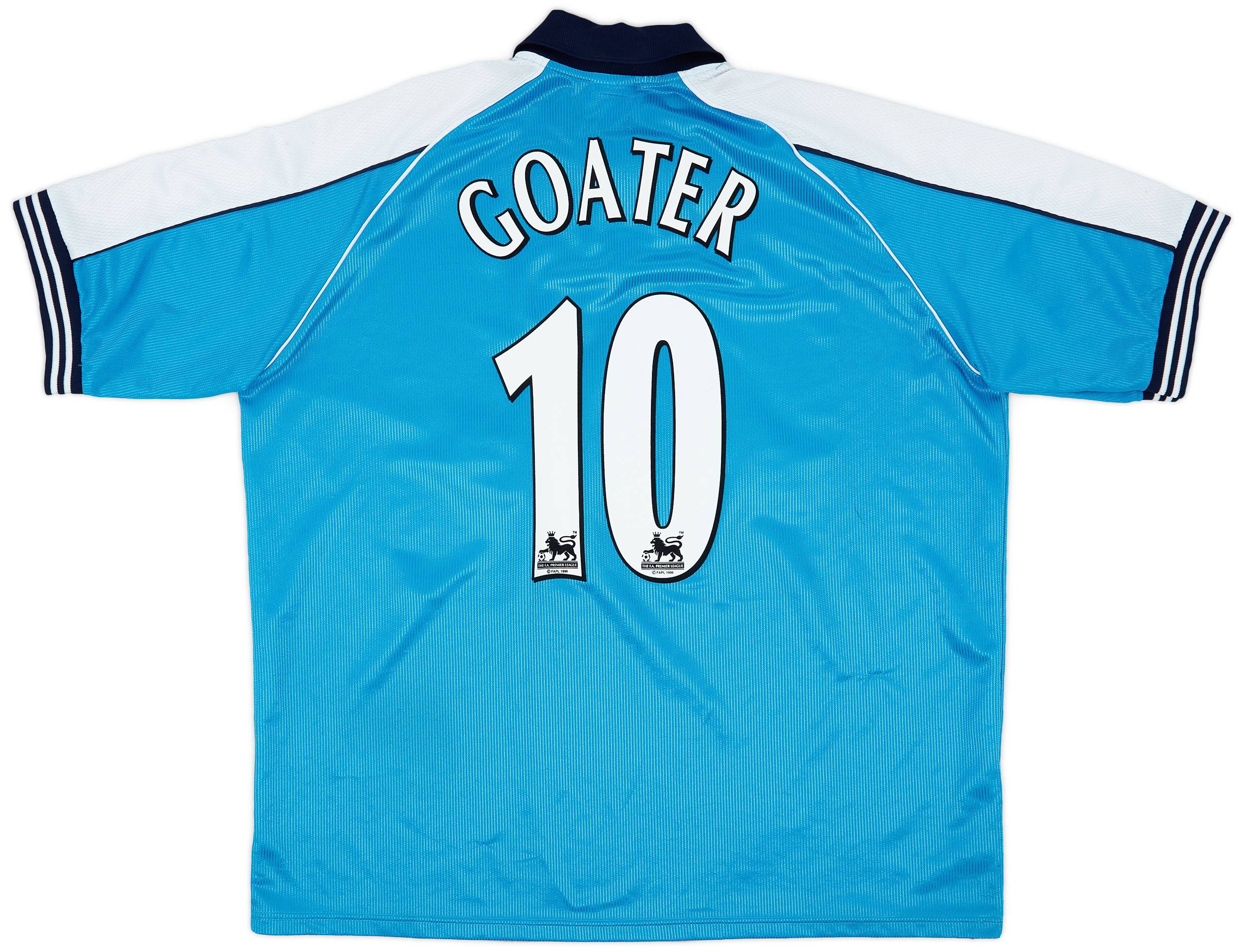 1999-01 Manchester City Home Shirt Goater #10 - 8/10 - (XXL)