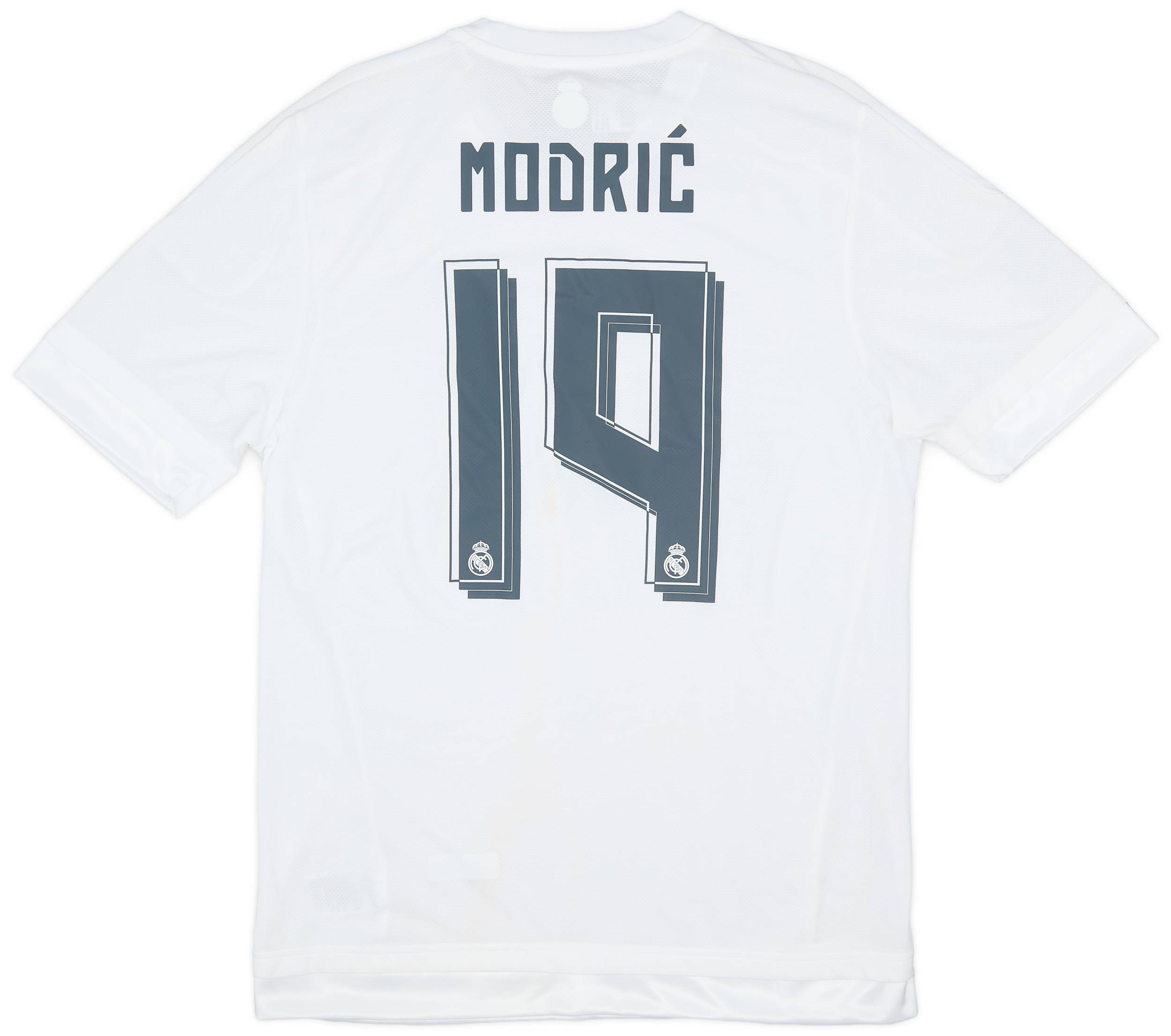 2015-16 Real Madrid Authentic Home Shirt Modric #19 (L)