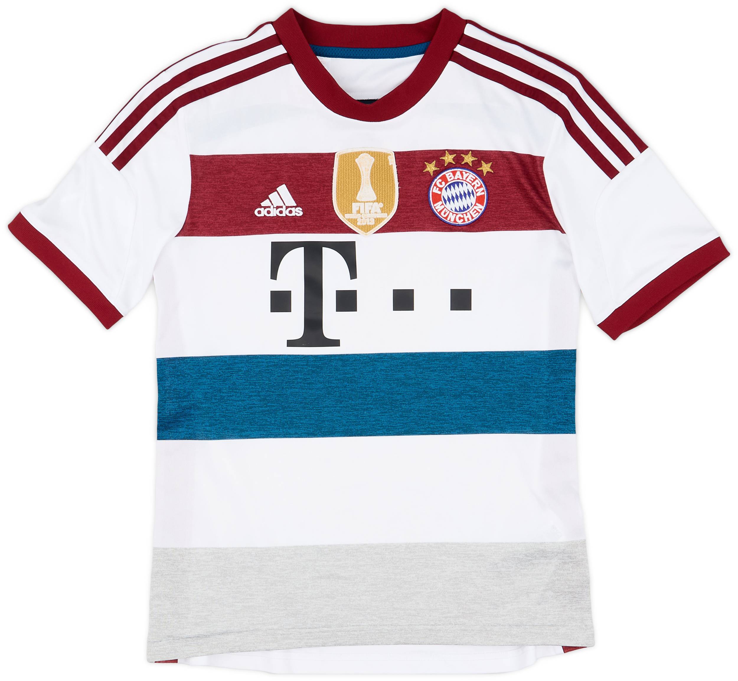 14/15 adidas × BAYERN Away Game Shirts 2014-15 Bayern Munich Away Shirt - 6/10 - (M.Boys)
