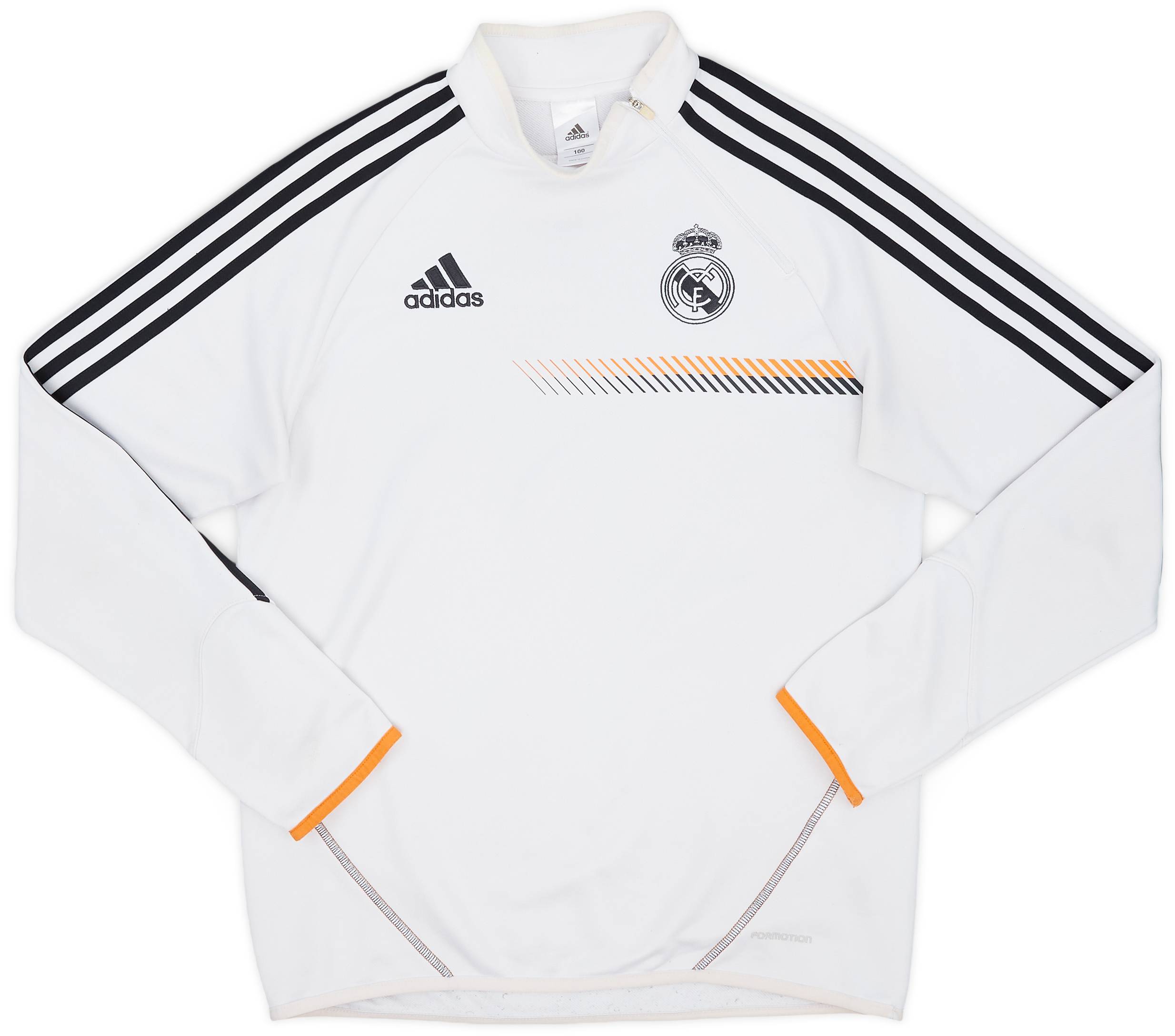 2013-14 Real Madrid adidas 1/4 Zip Sweat Top - 8/10 - (M)