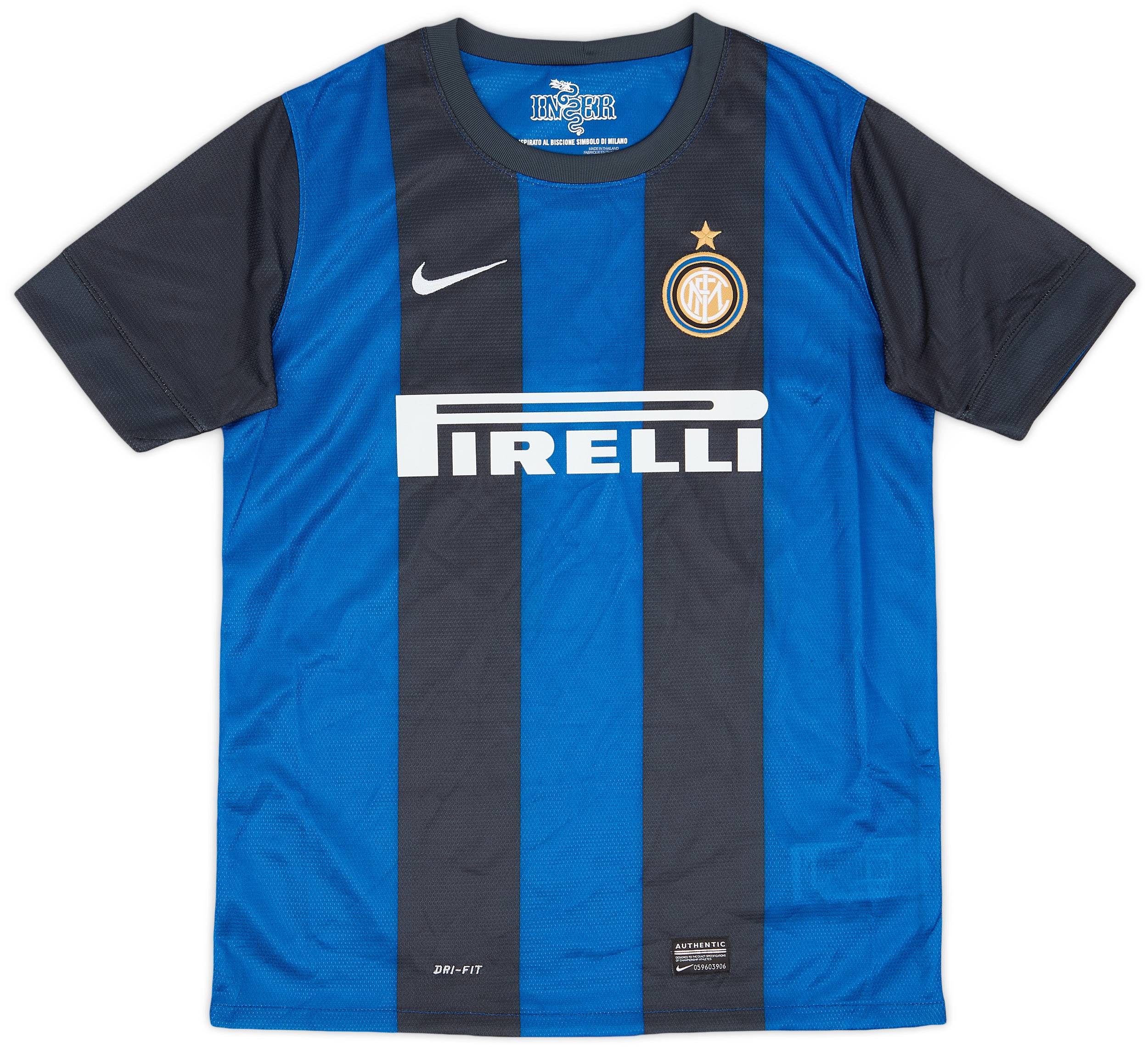 2012-13 Inter Milan Home Shirt - 9/10 - (XL.Boys)