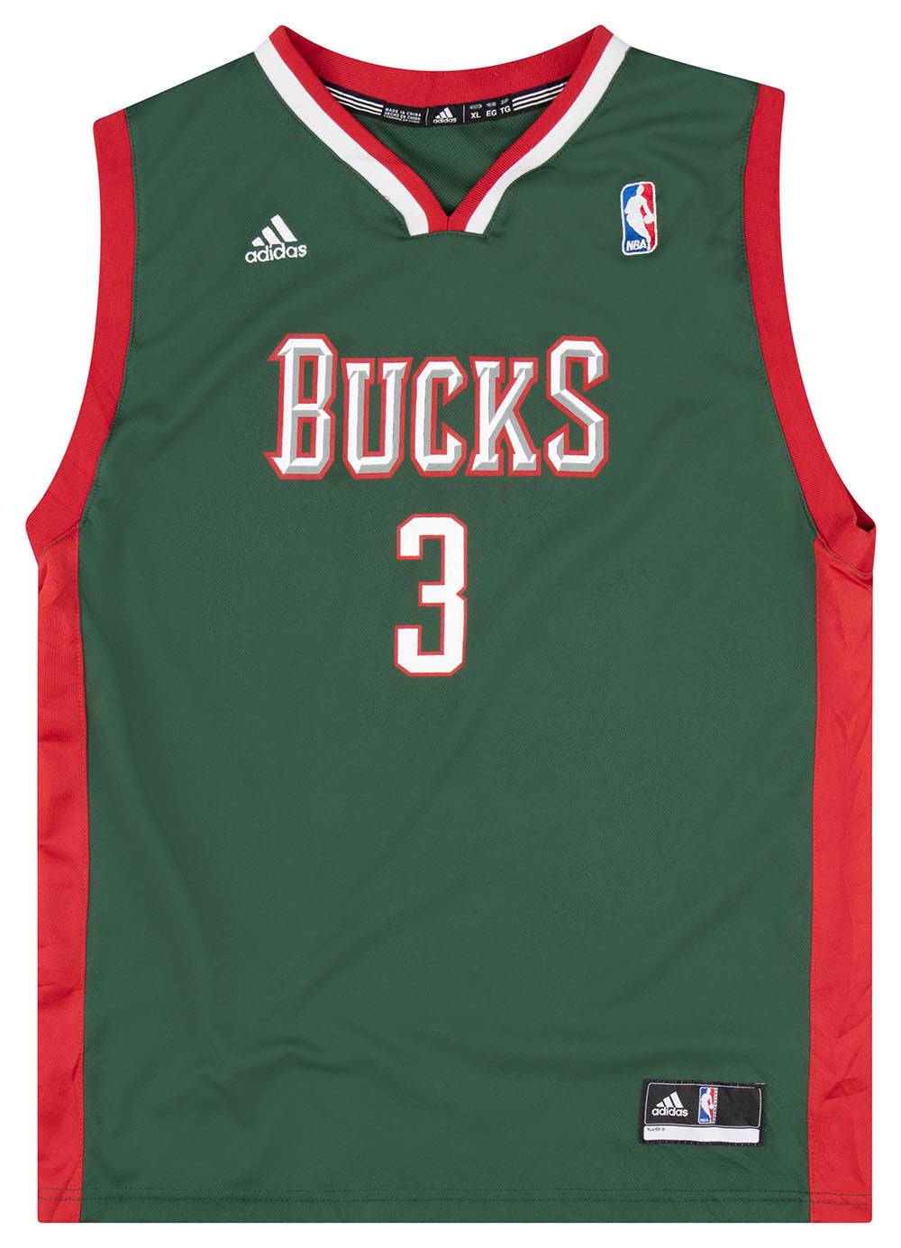 2010-13 Milwaukee Bucks Jennings #3 adidas Jersey (Away) Y