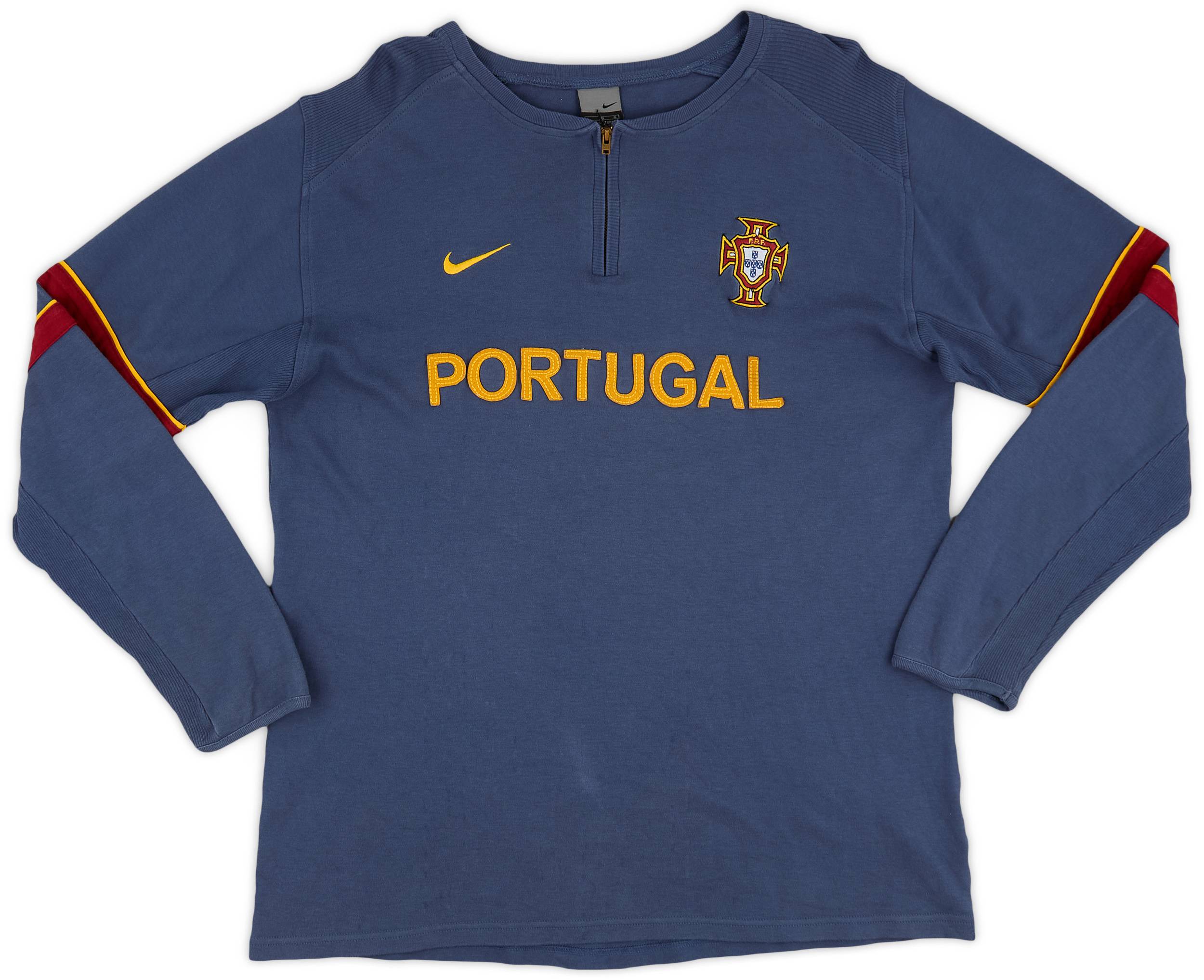 2002-03 Portugal Nike 1/4 Zip Training Top - 8/10 - (L)