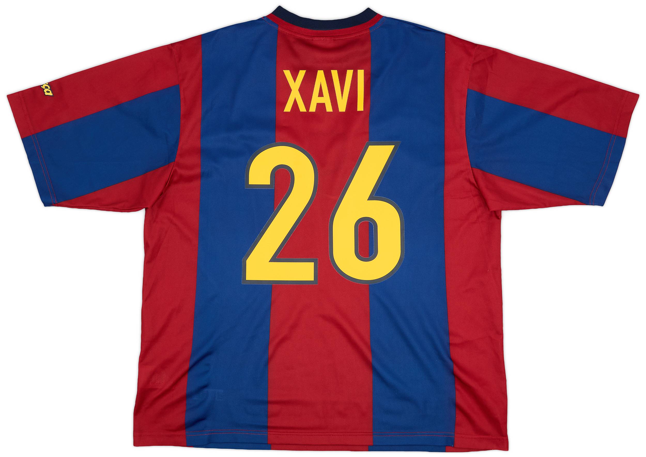 1998-00 Barcelona Basic Home Shirt Xavi #26 - 9/10 - (XL)