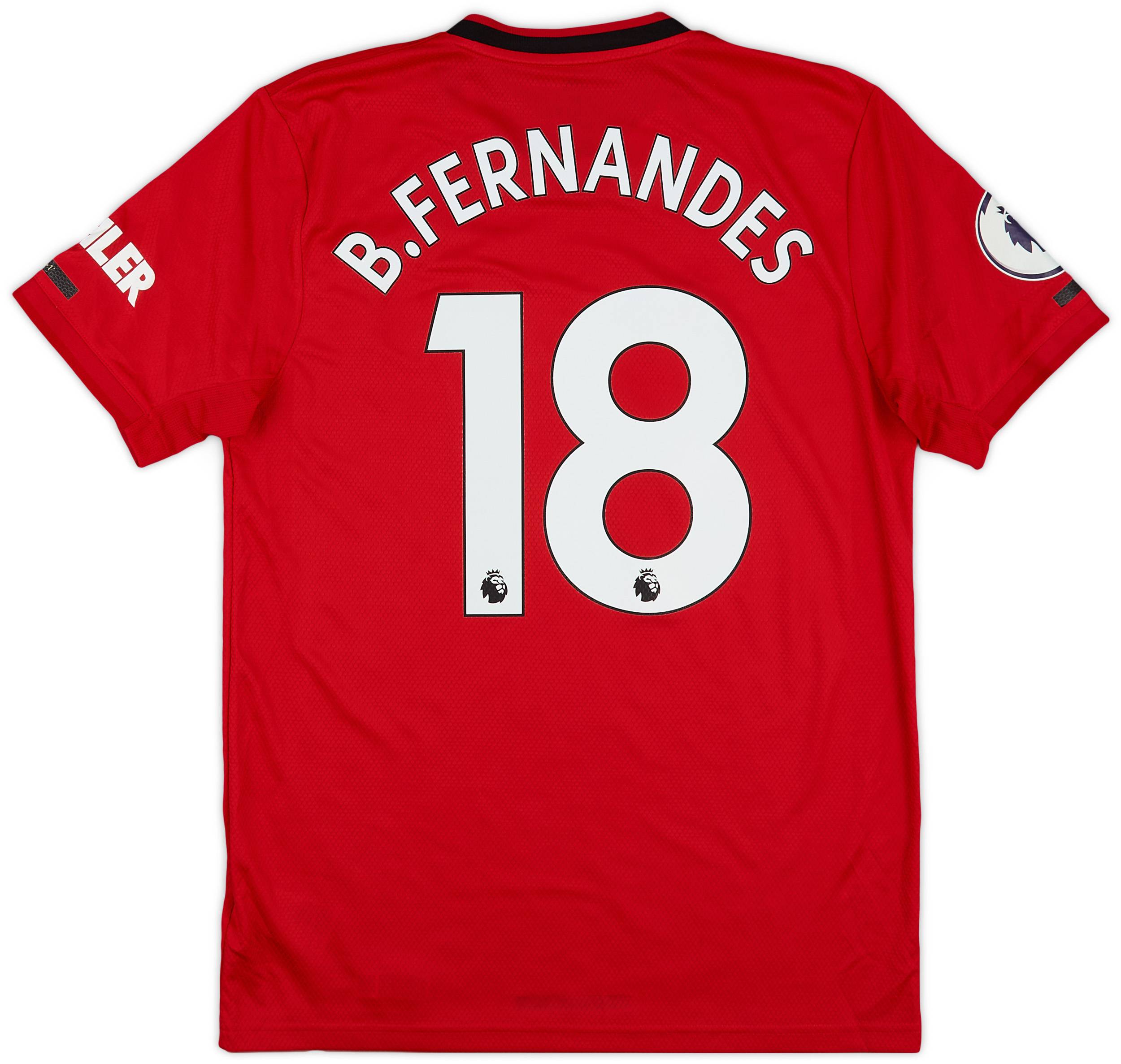 2019-20 Manchester United Home Shirt B.Fernandes #18 - 8/10 - (M)