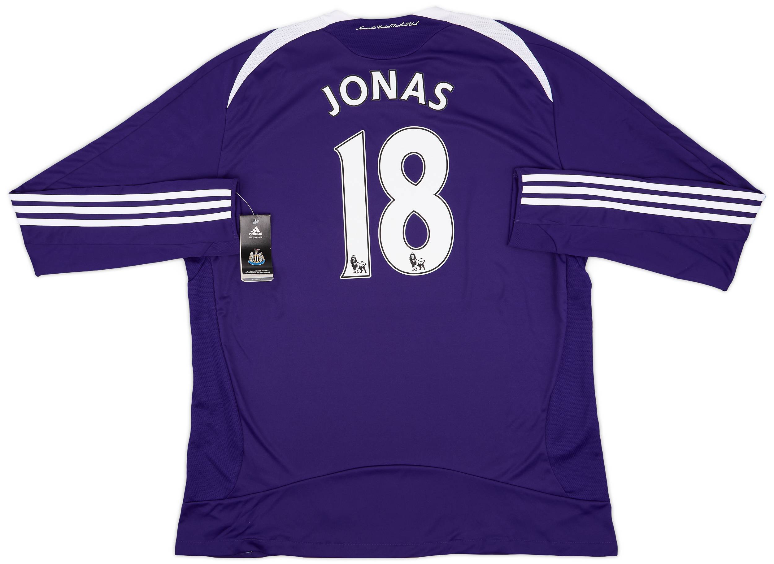 2008-09 Newcastle United Away L/S Shirt Jonas #18 (XXL)