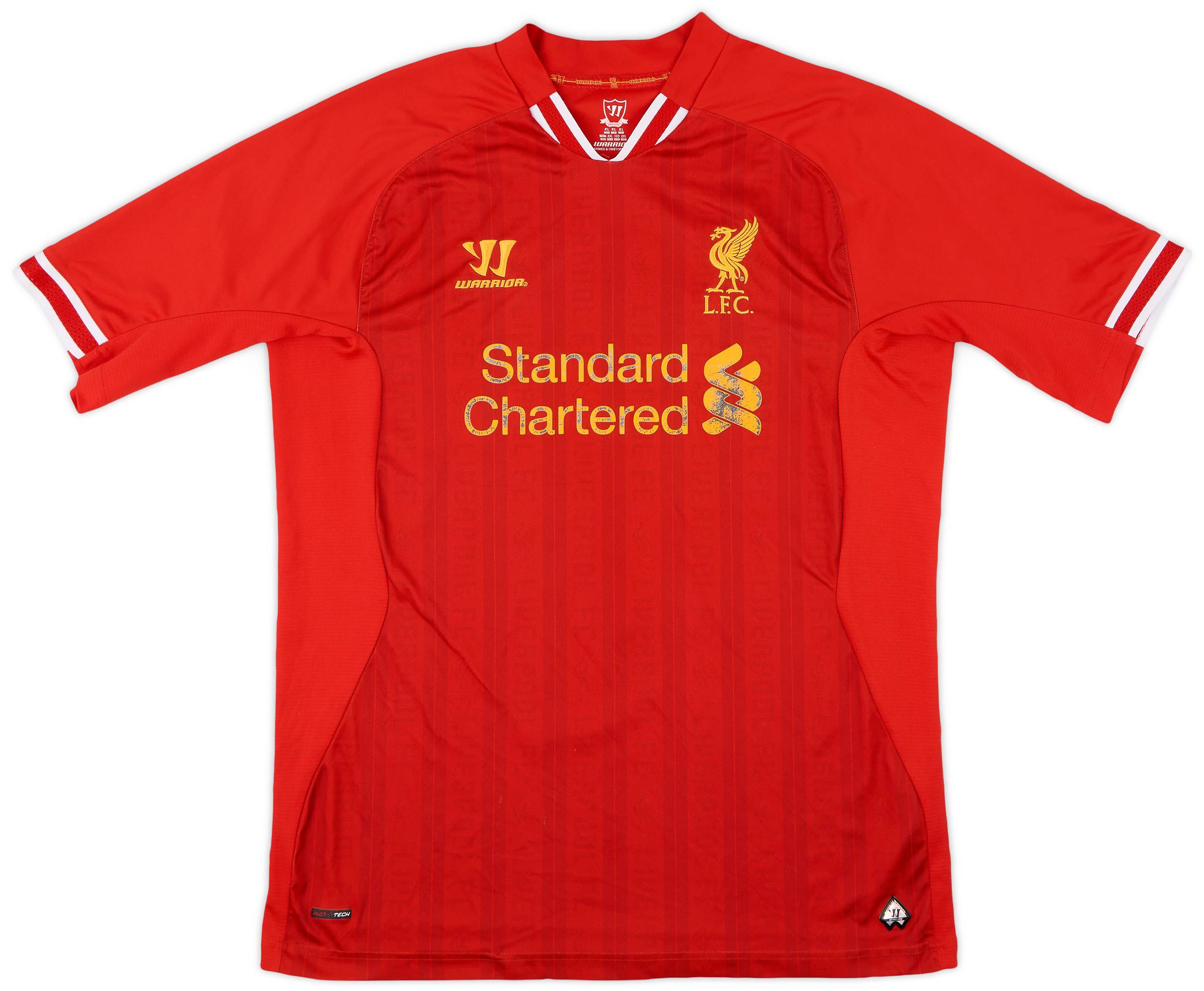 熱い販売 2013-14 Liverpool Home Shirt - 6/10 - (XL) ウェア