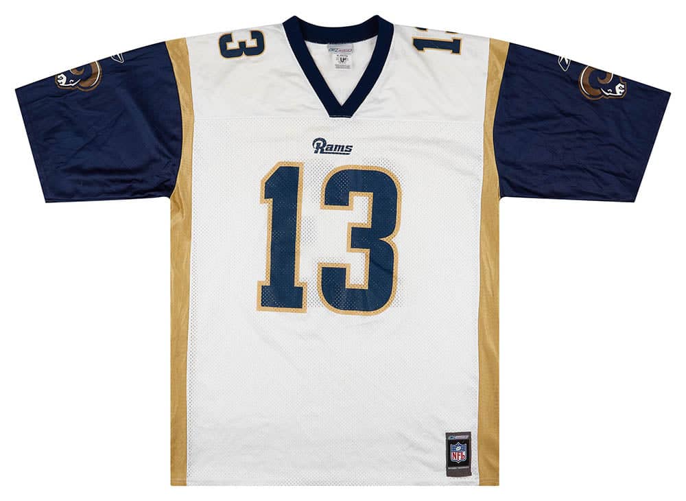 2001 St. Louis Rams Warner #13 Reebok Jersey (Away) XL