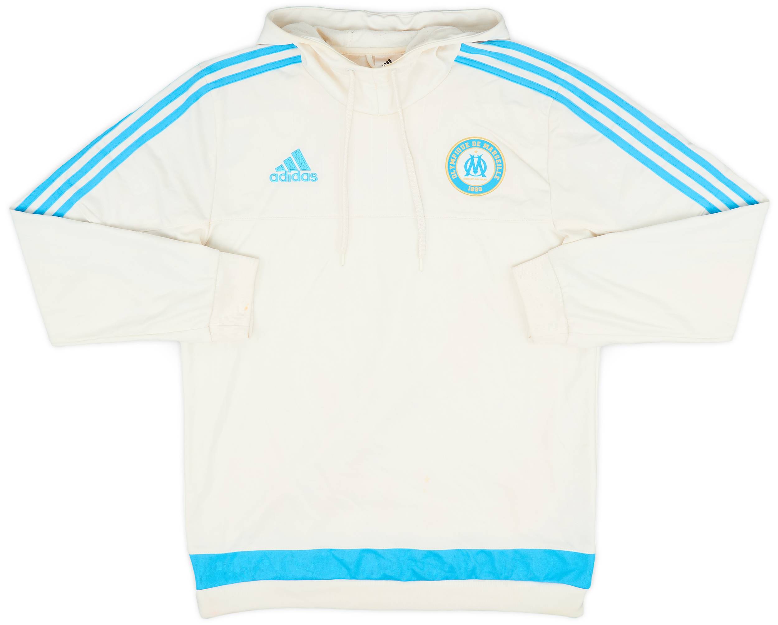 2015-16 Marseille adidas Hooded Top - 6/10 - (M)