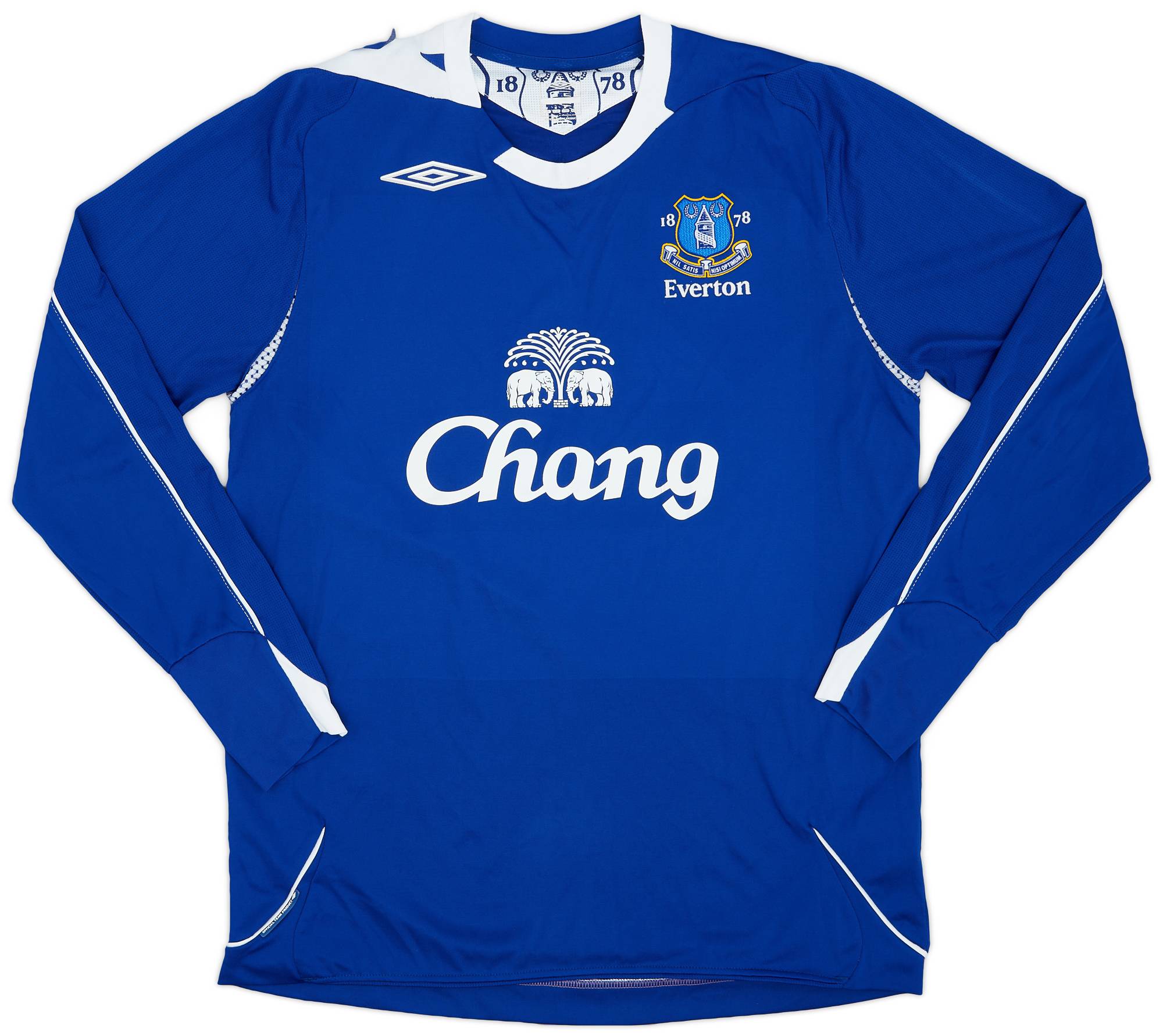 2006-07 Everton Home L/S Shirt - 7/10 - (M)