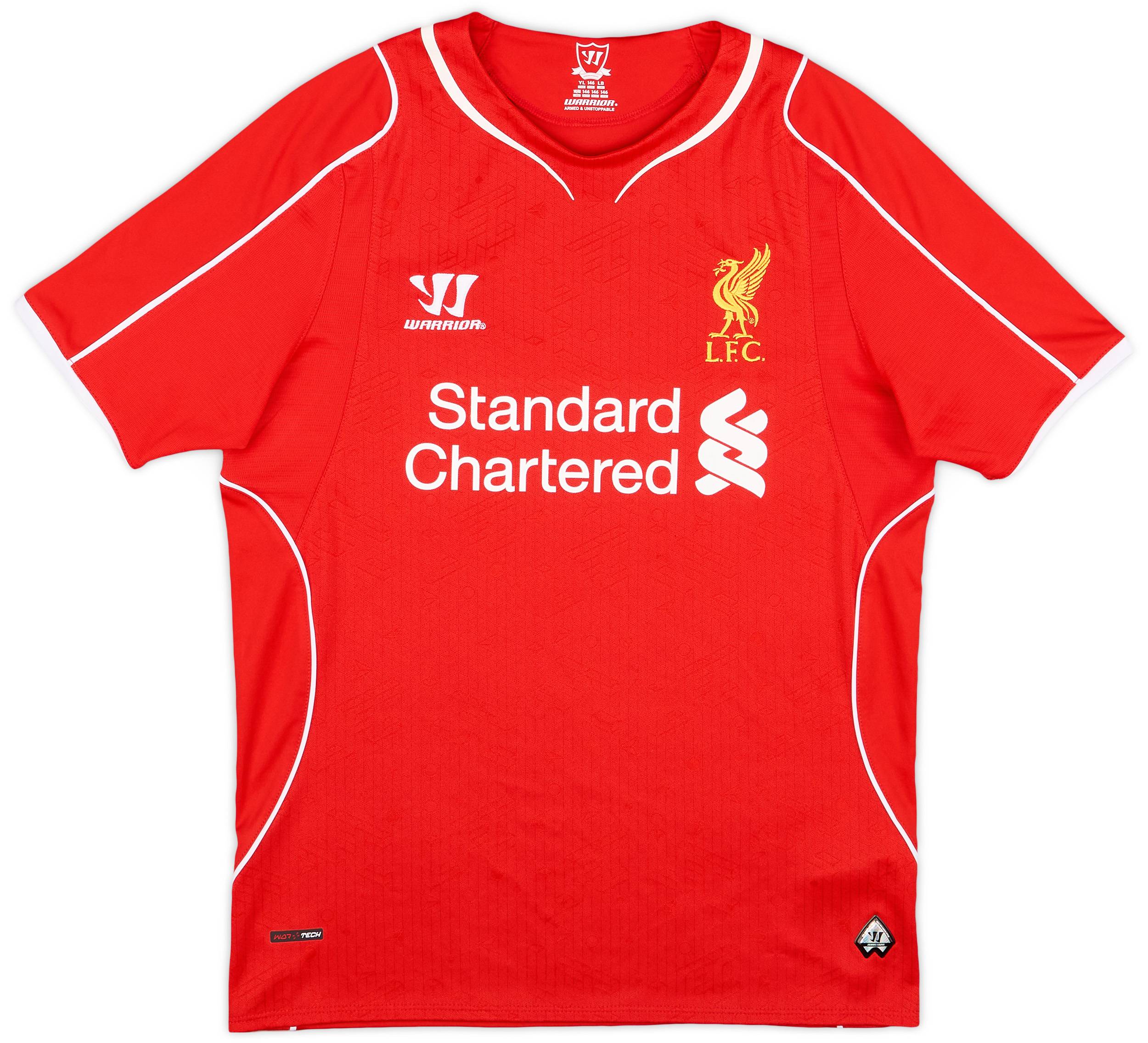 2014-15 Liverpool Home Shirt - 9/10 - (L.Boys)