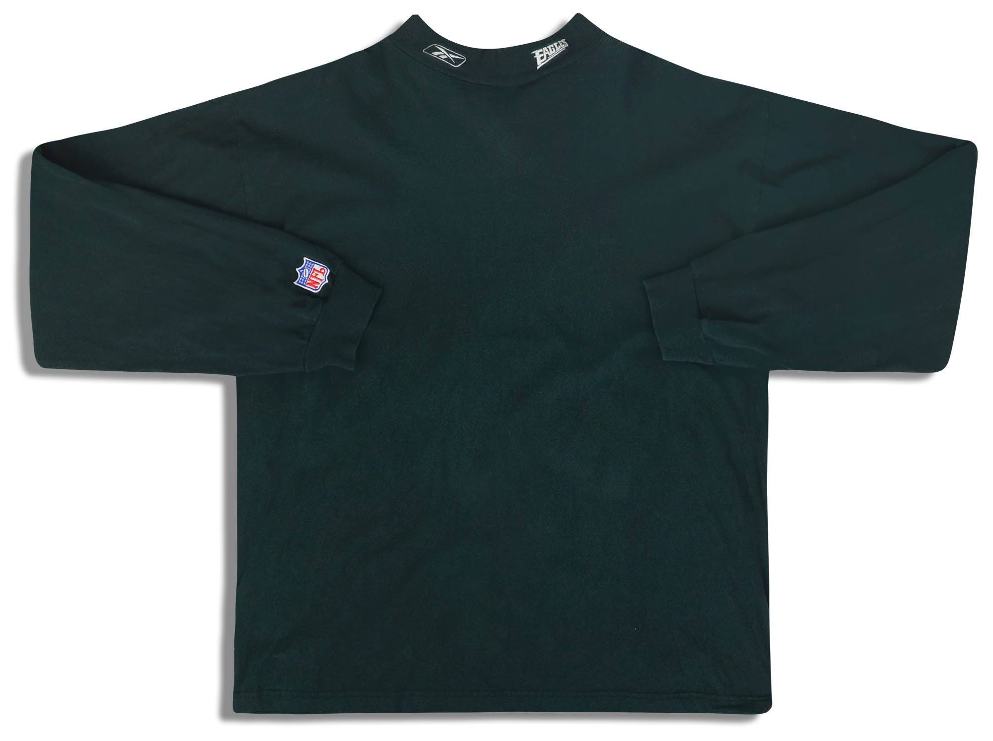 1990s Philadelphia Eagles Reebok Mock Neck L/S Tee L
