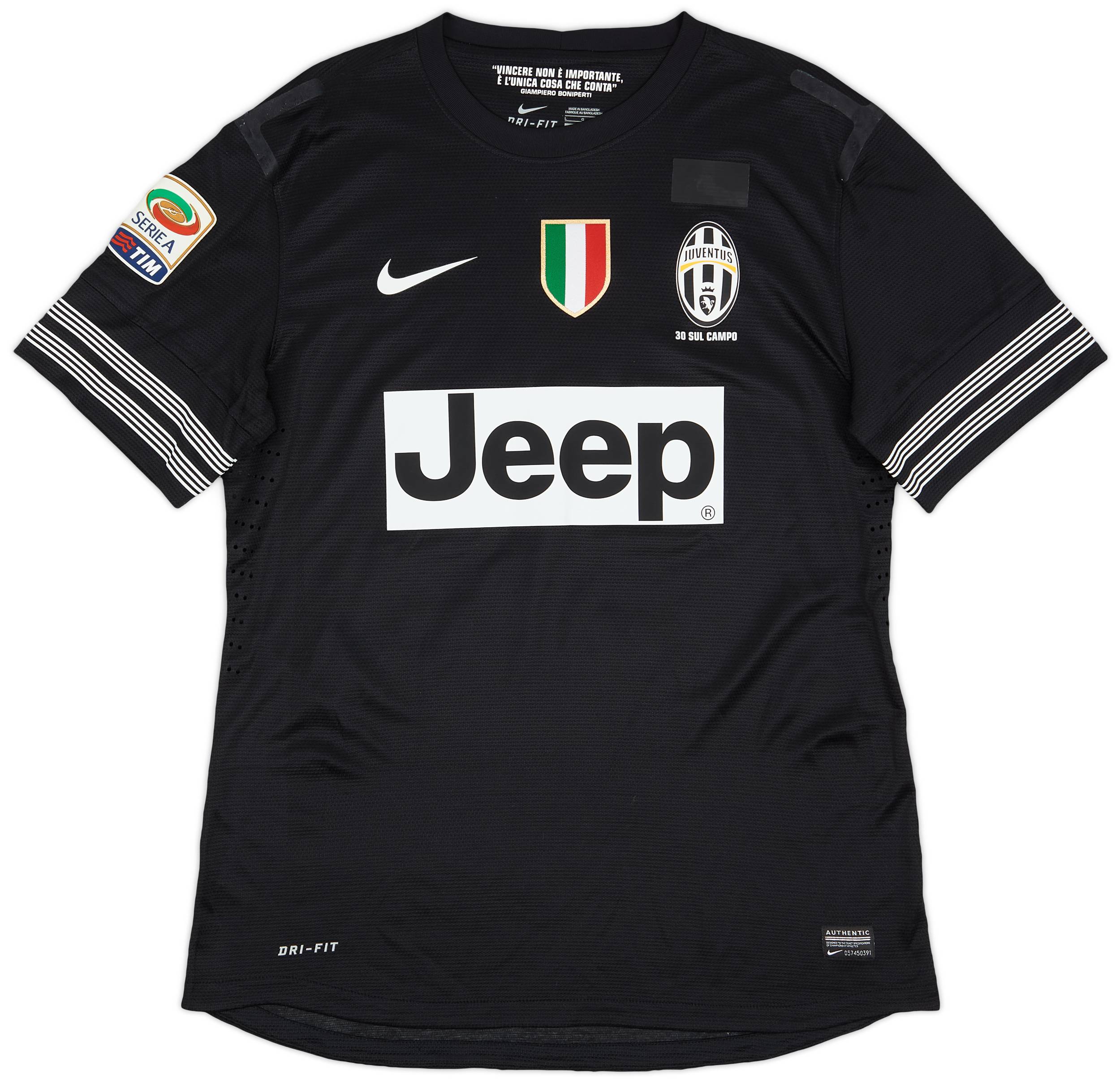 2012-13 Juventus Match Issue Away Shirt Vidal #23