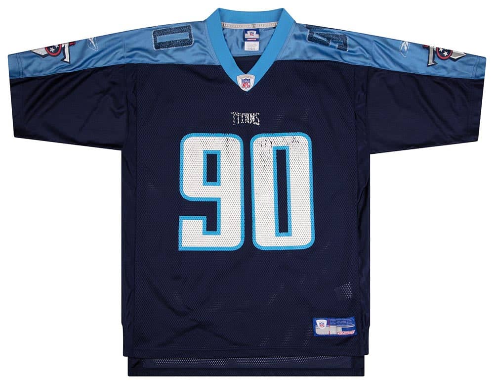 2002-03 Tennessee Titans Kearse #90 Reebok On Field Jersey (Home) L