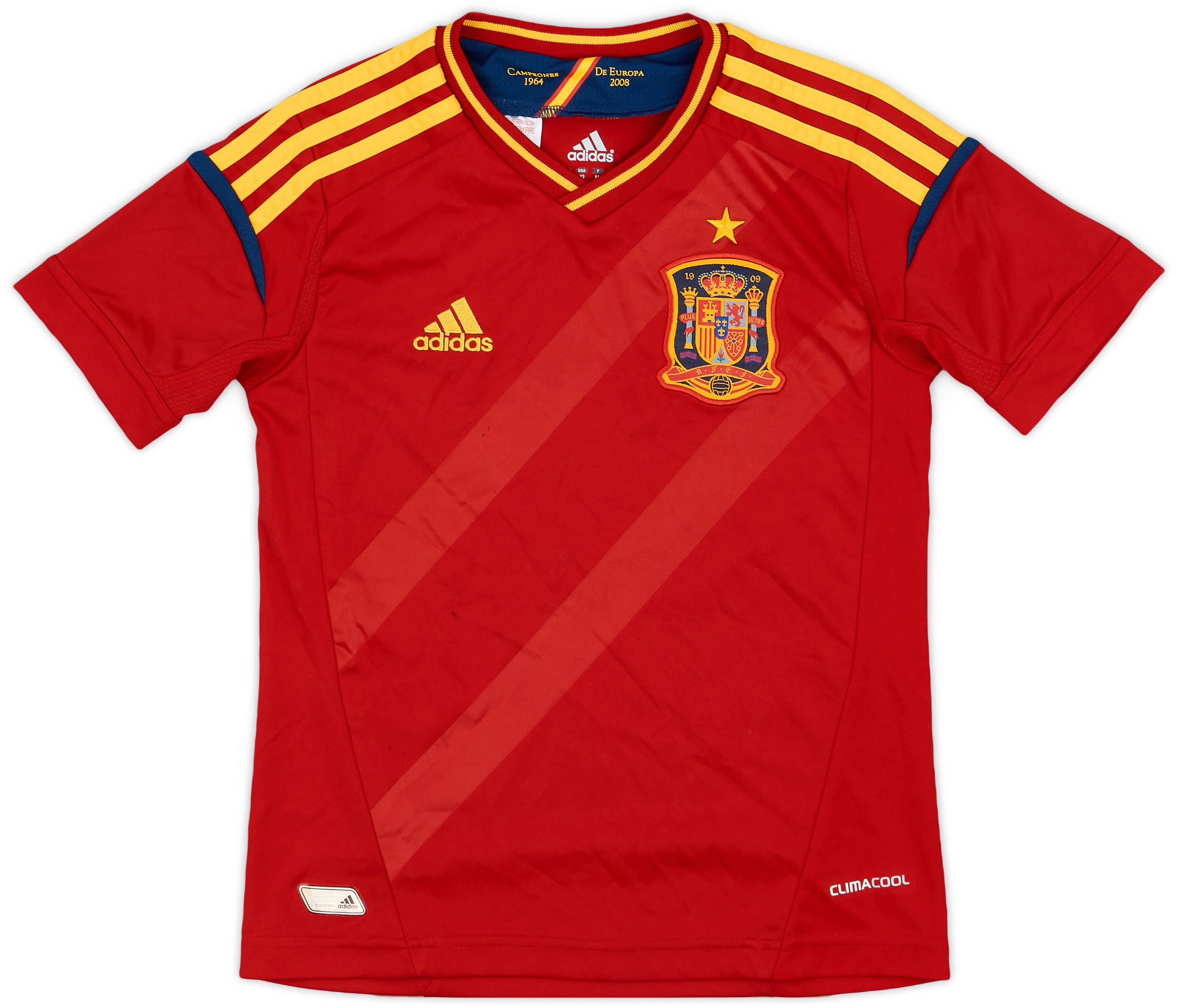 2011-12 Spain Home Shirt - 6/10 - (7-8 Years)