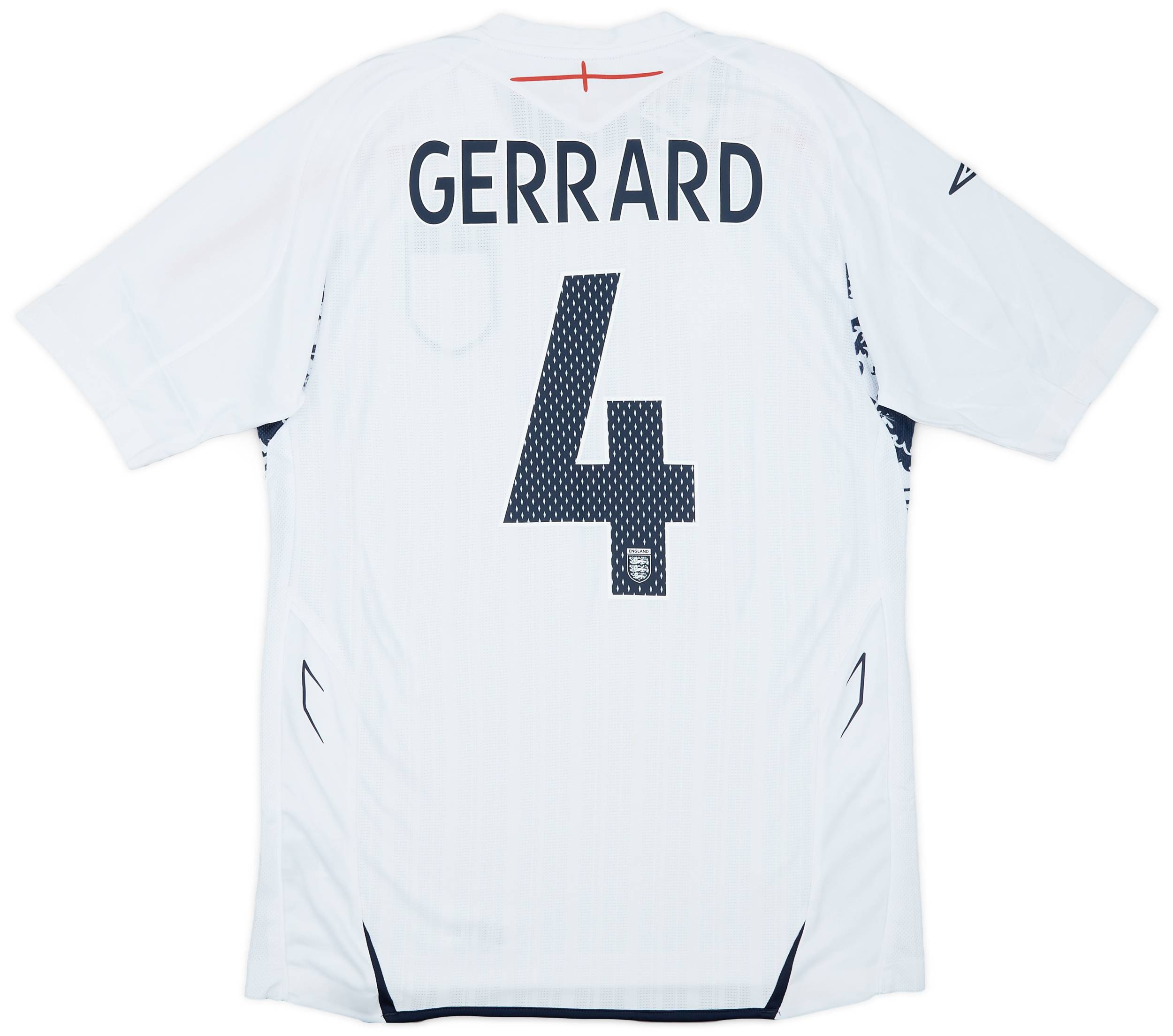 2007-09 England Home Shirt Gerrard #4 (M)