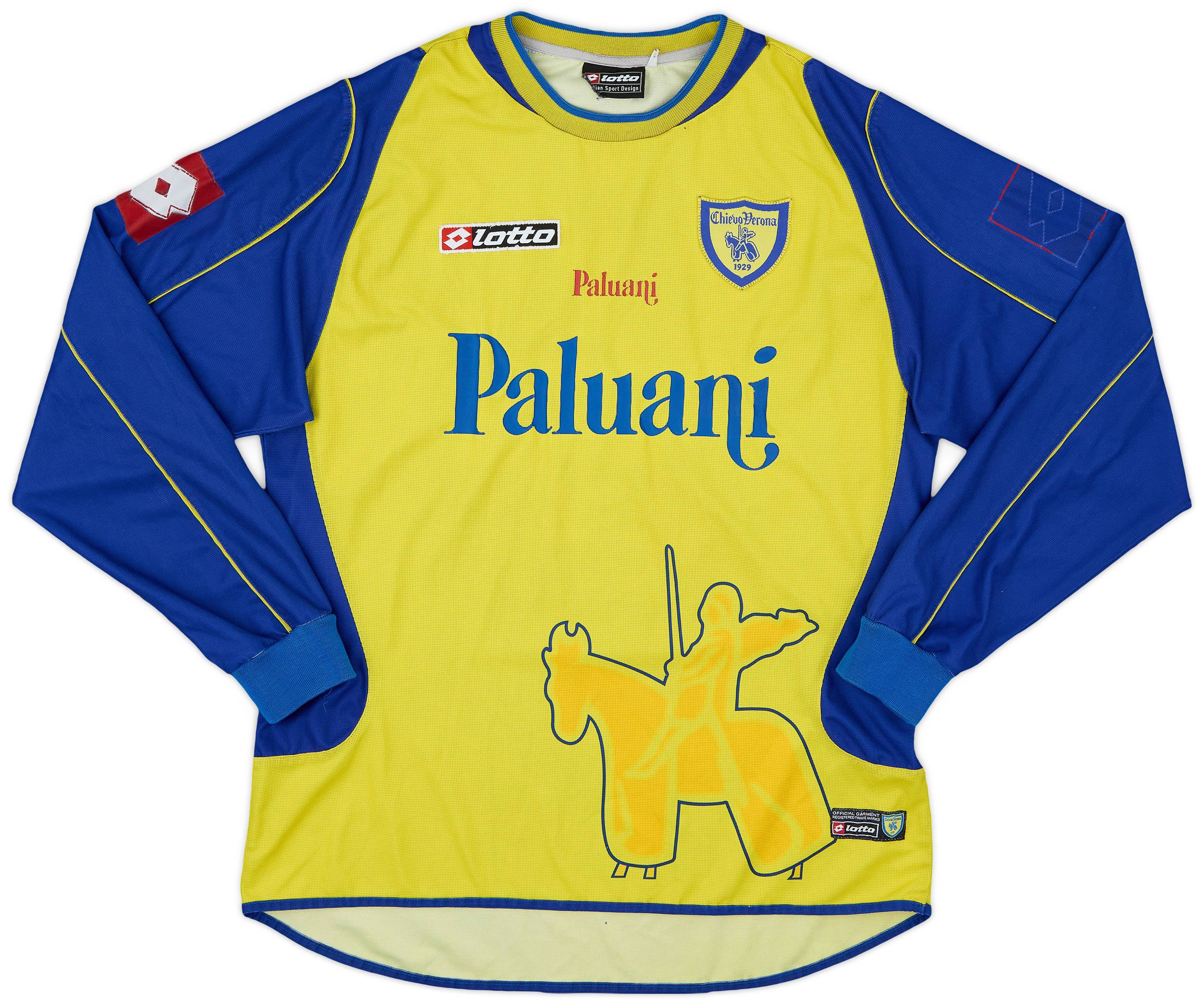 2004-05 Chievo Verona Home L/S Shirt - 6/10 - (L)