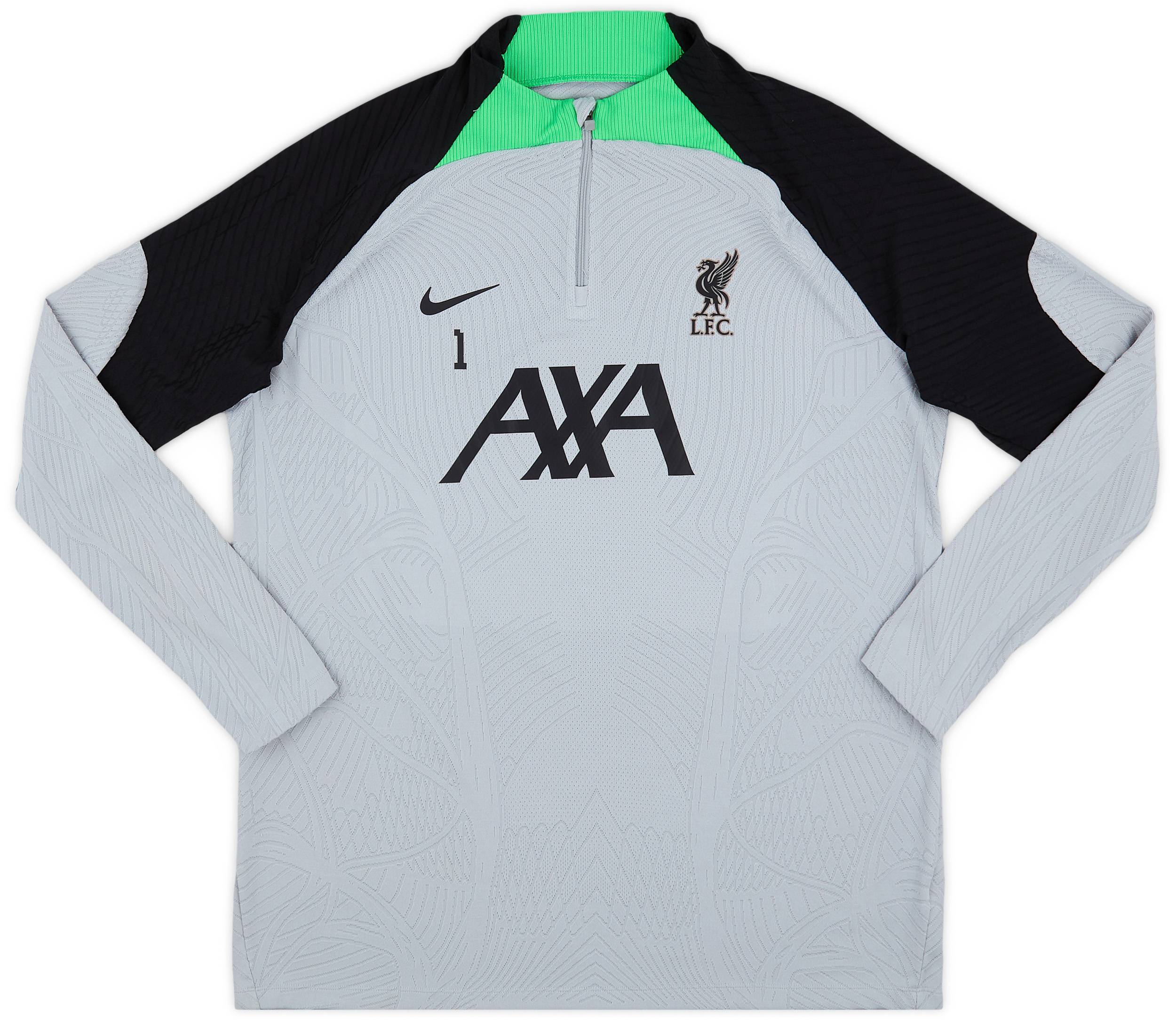 2023-24 Liverpool Player Issue 1/4 Zip Training Top #1 (Alisson) - 9/10 - (XL)