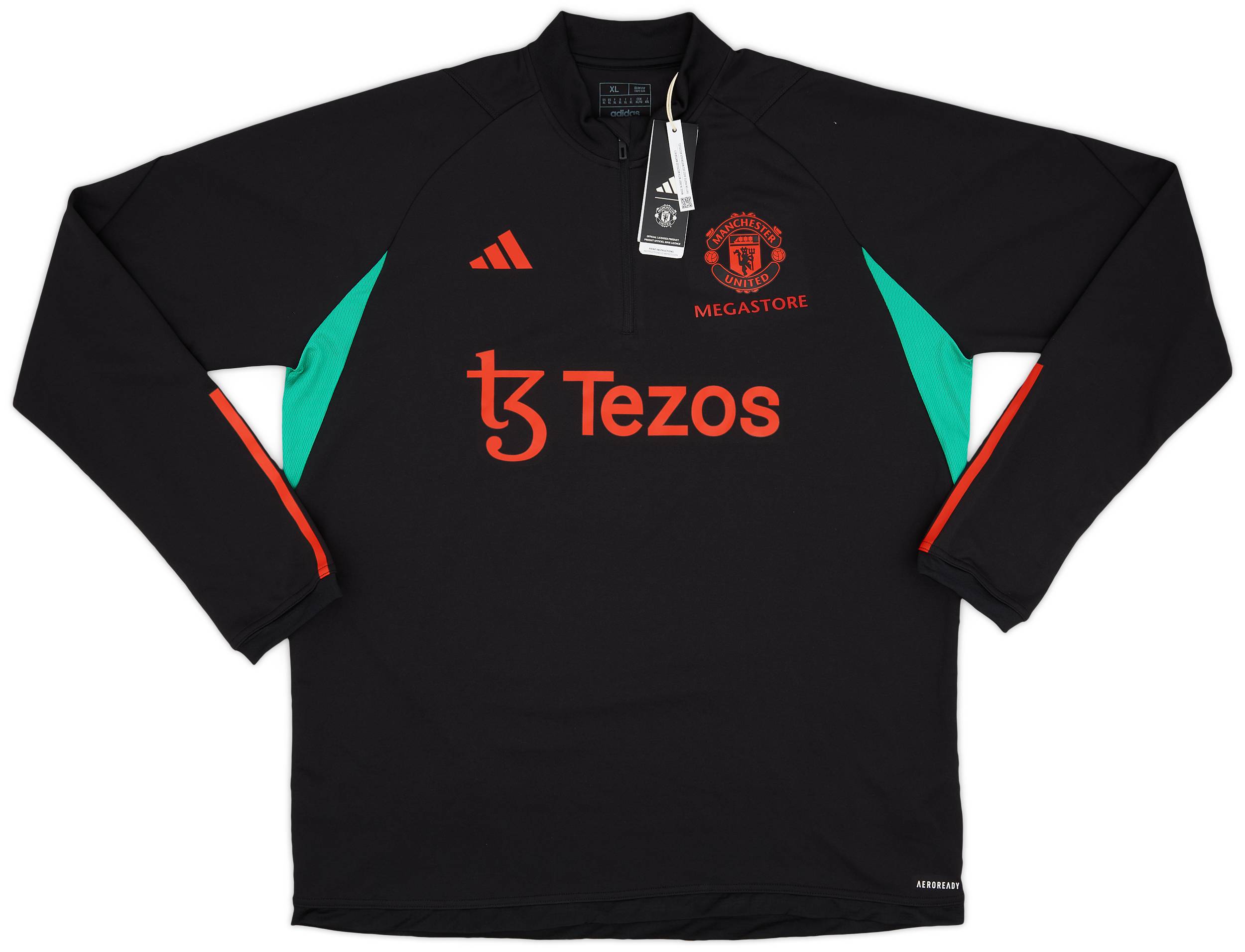 2023-23 Manchester United adidas 1/4 Zip Training L/S Top (XL)