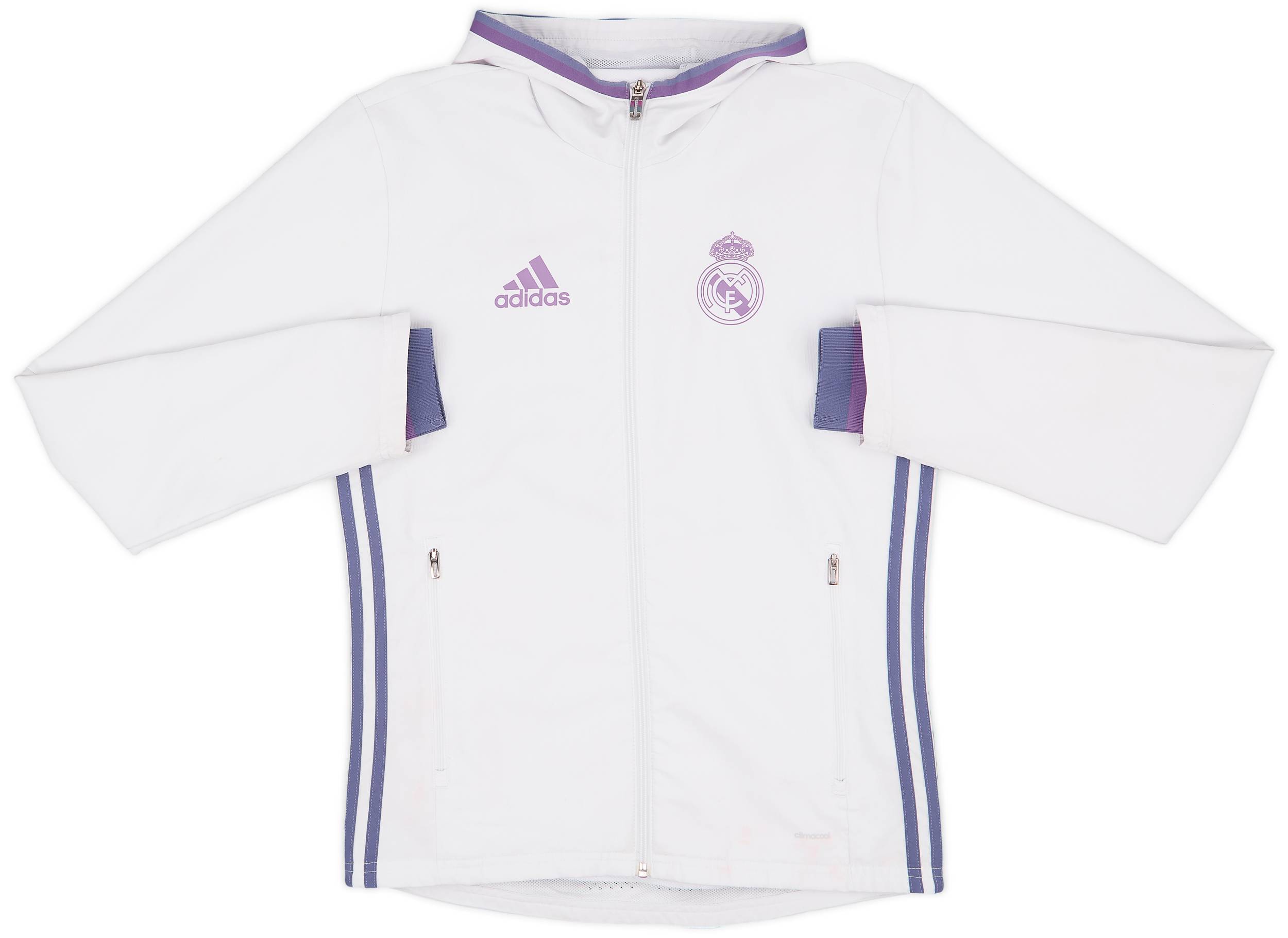 2016-17 Real Madrid adidas Hooded Track Jacket - 6/10 - (M)