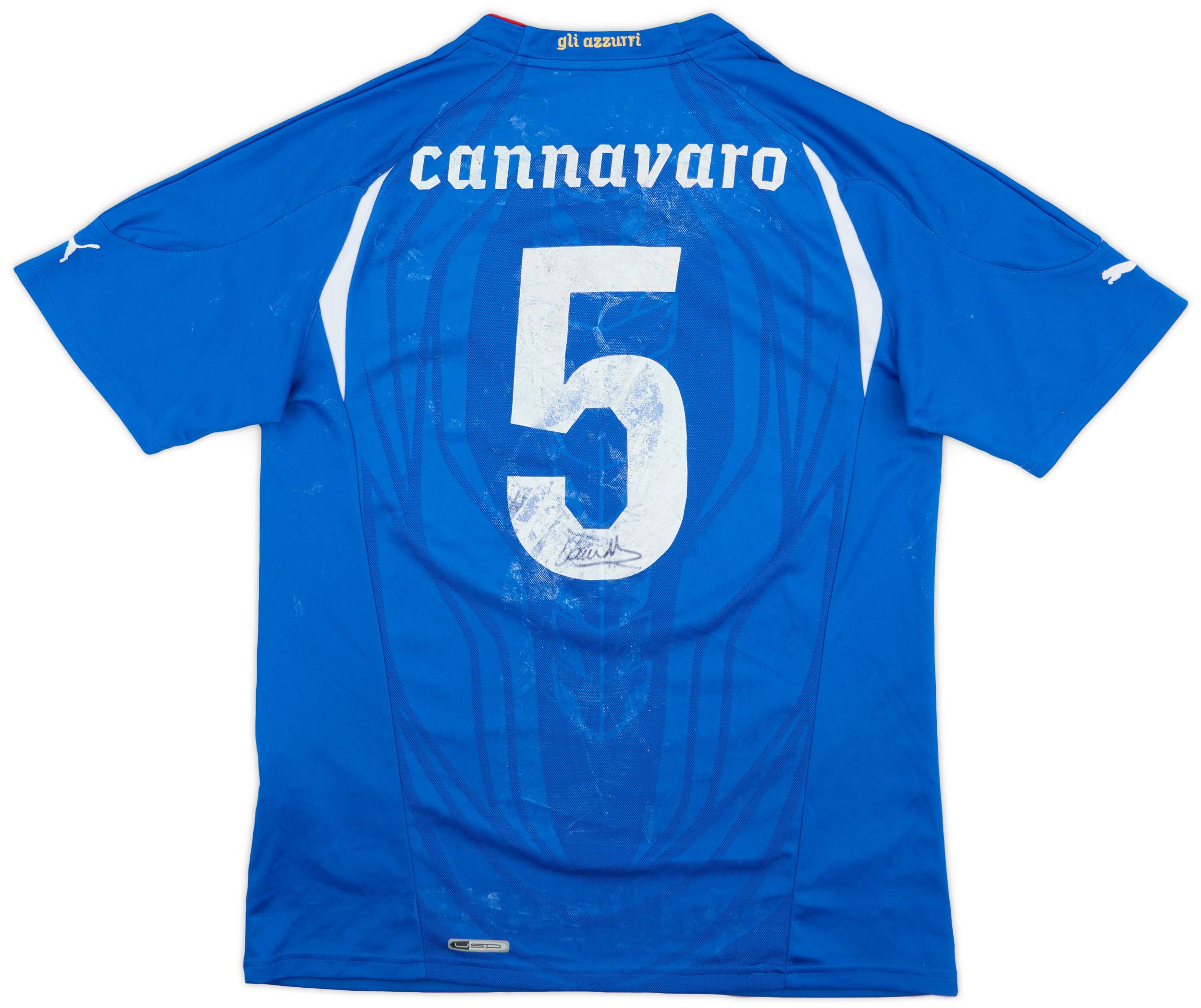 1997-98 Italy Nike Cannavaro #4 match-issue long-sleeve