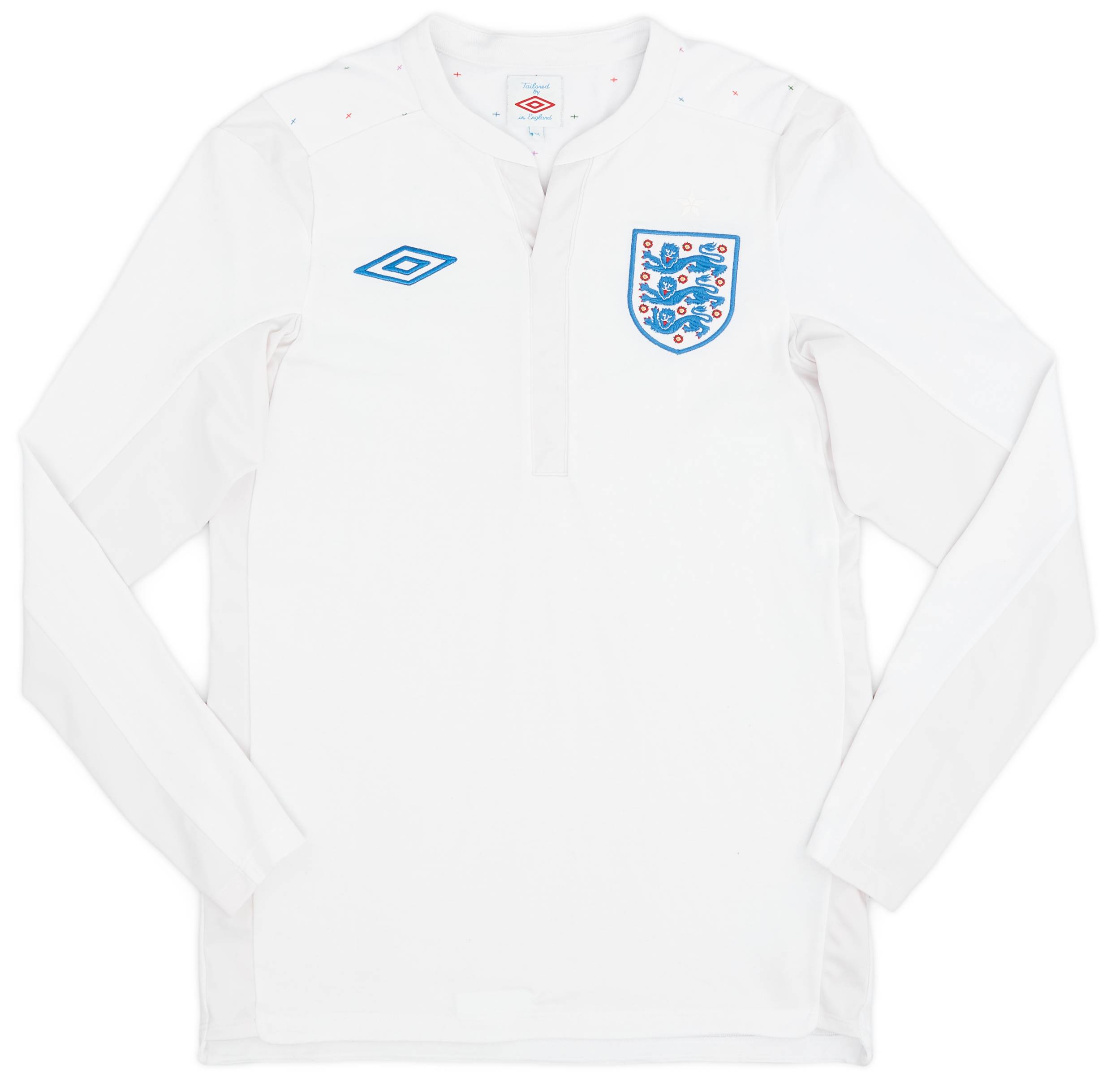 2010-11 England Home L/S Shirt - 8/10 - (XS)