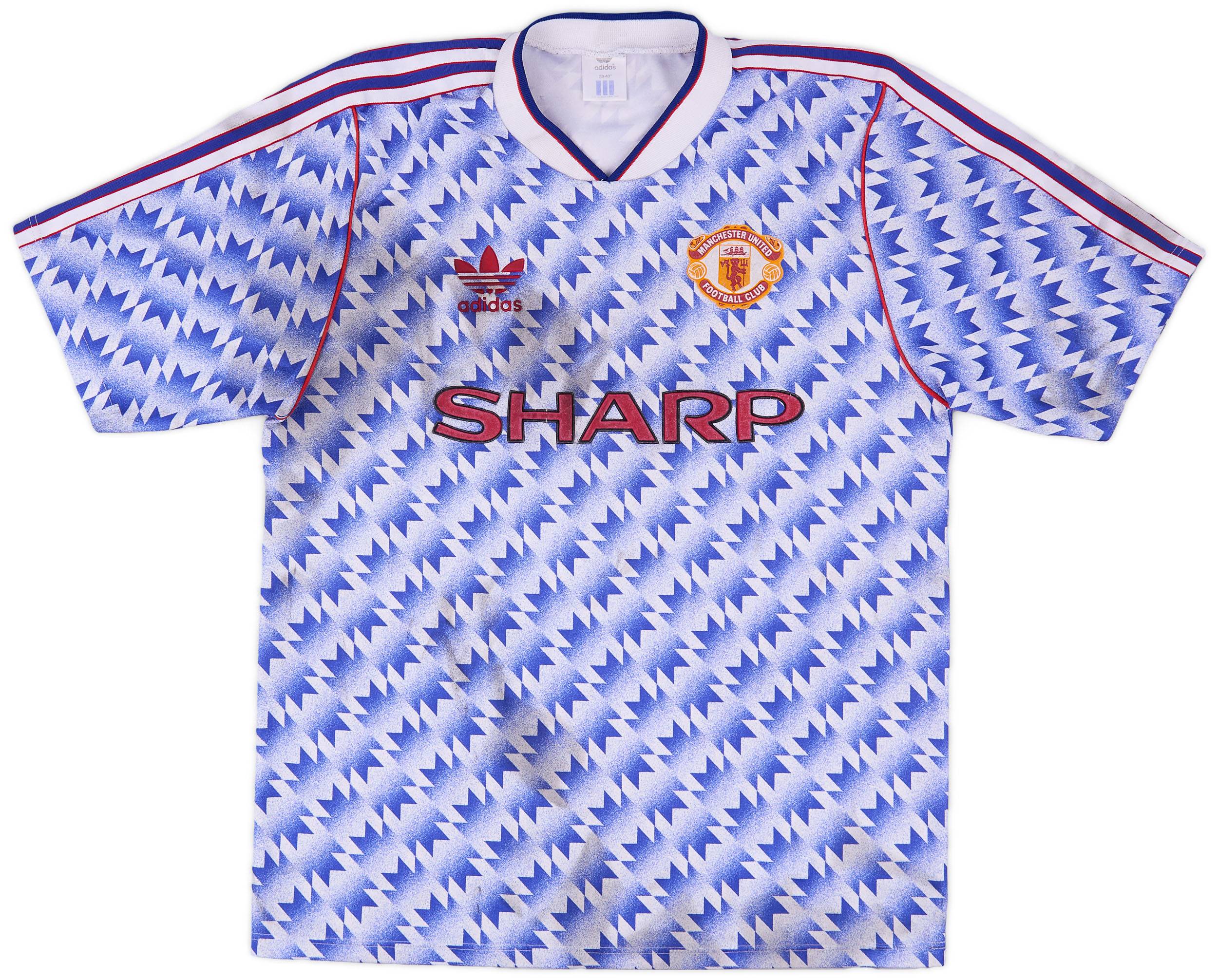 1990-92 Manchester United Away Shirt - 4/10 - (M)