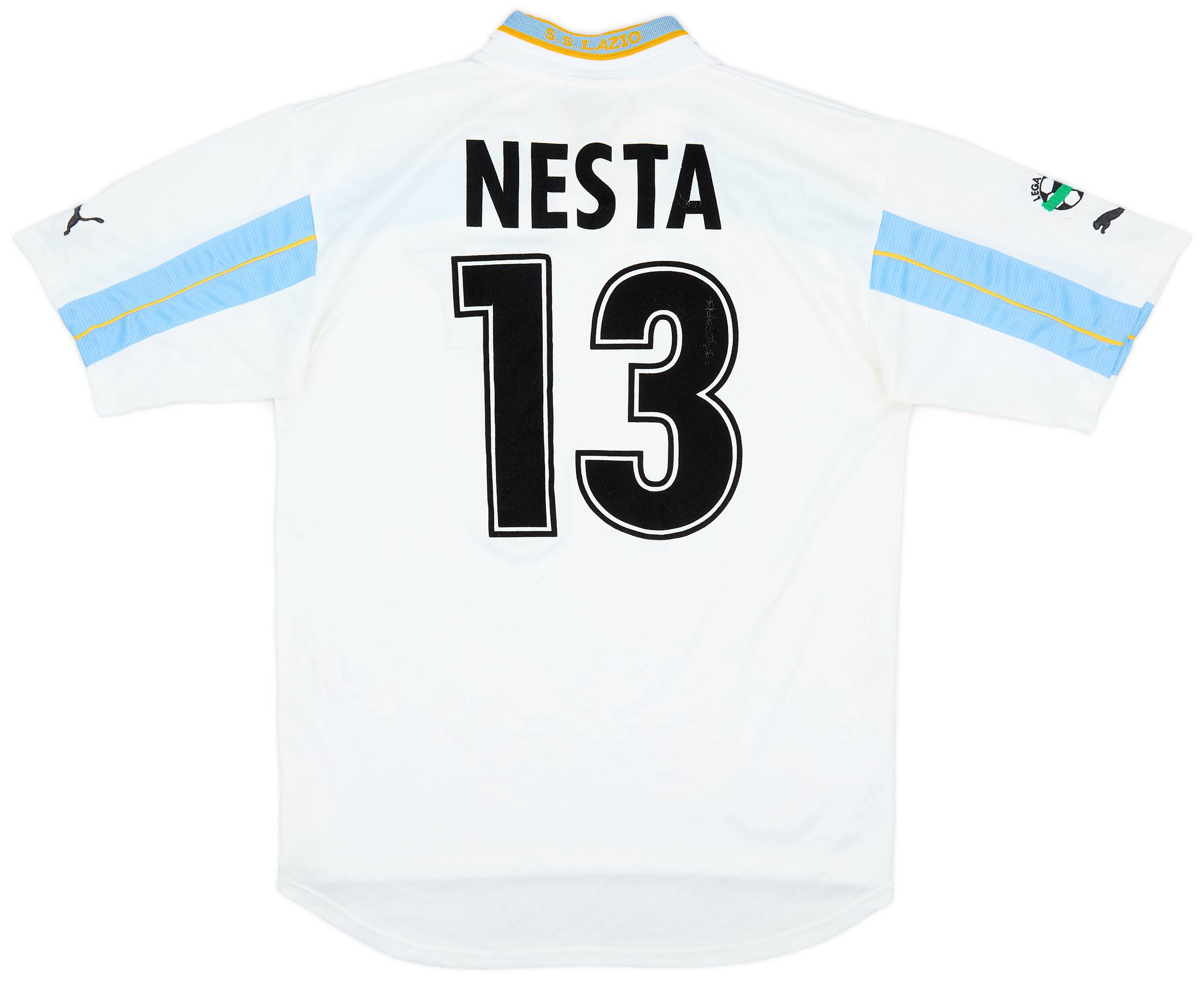1999-00 Lazio Centenary Home Shirt Nesta #13 - 6/10 - (L)