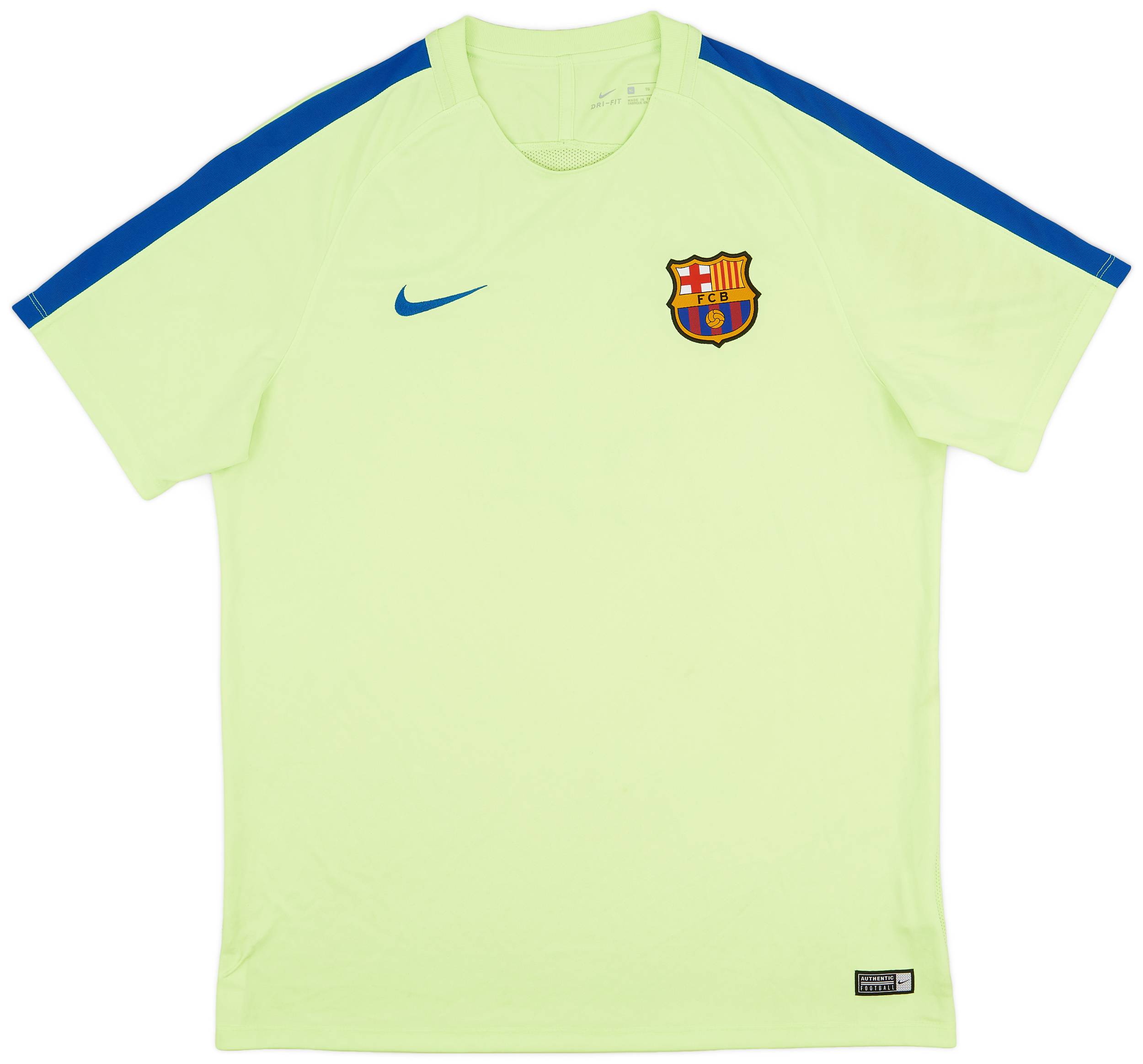2017-18 Barcelona Nike Training Shirt - 8/10 - (XL)
