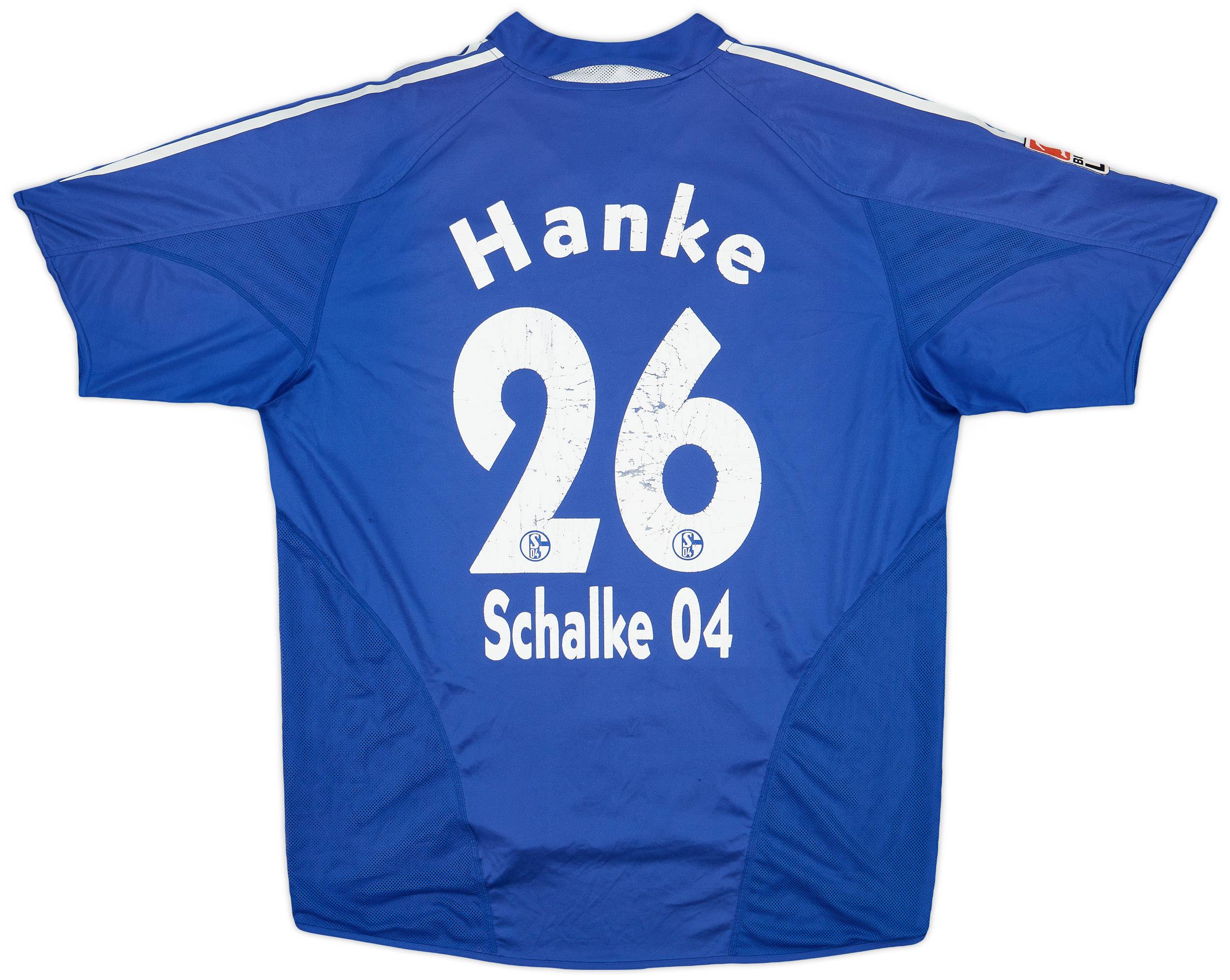 2004-05 Schalke Home Shirt Hanke #26 - 6/10 - (XL)