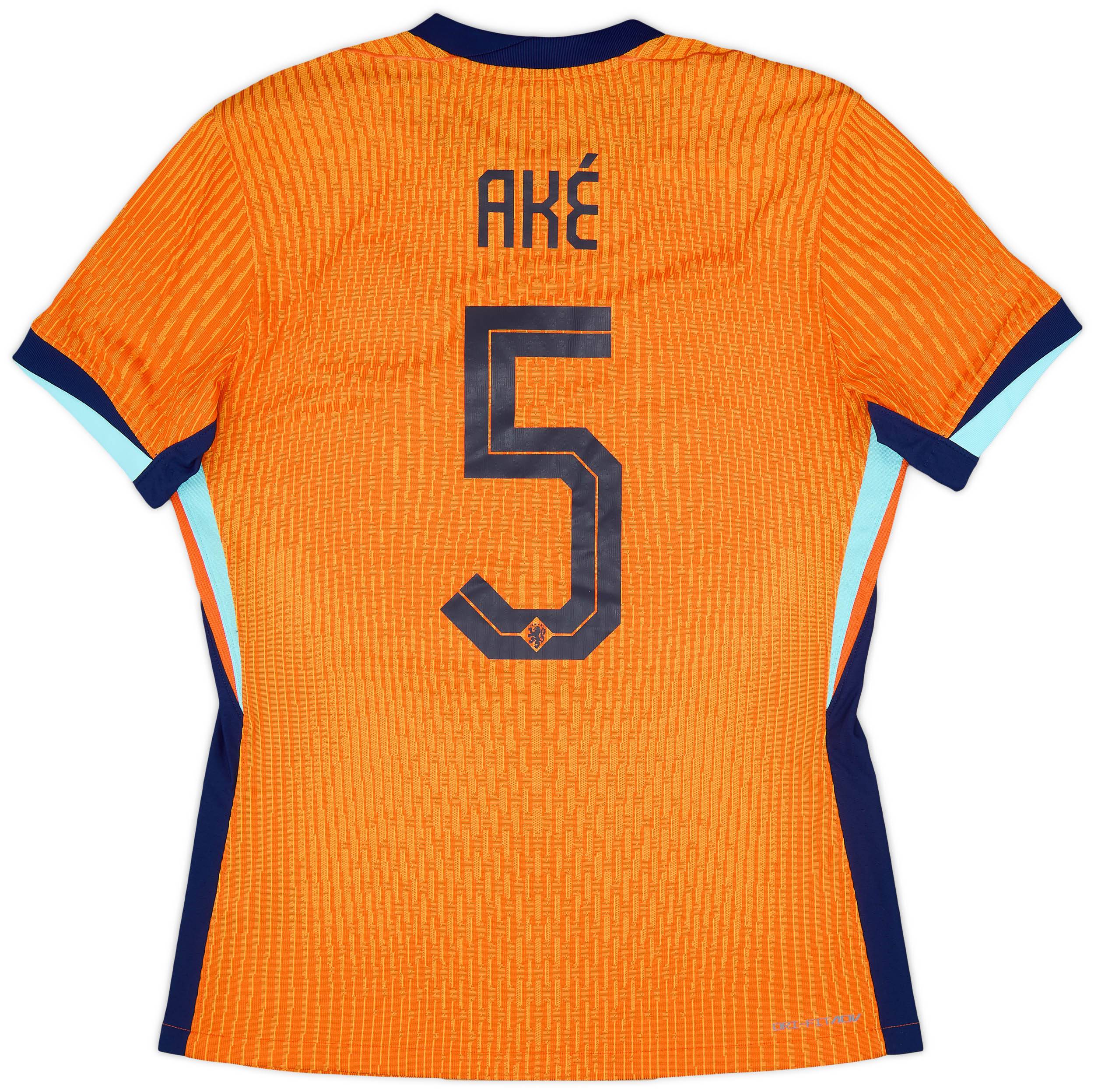 2024 Netherlands Match Issue Home Shirt Ake #5