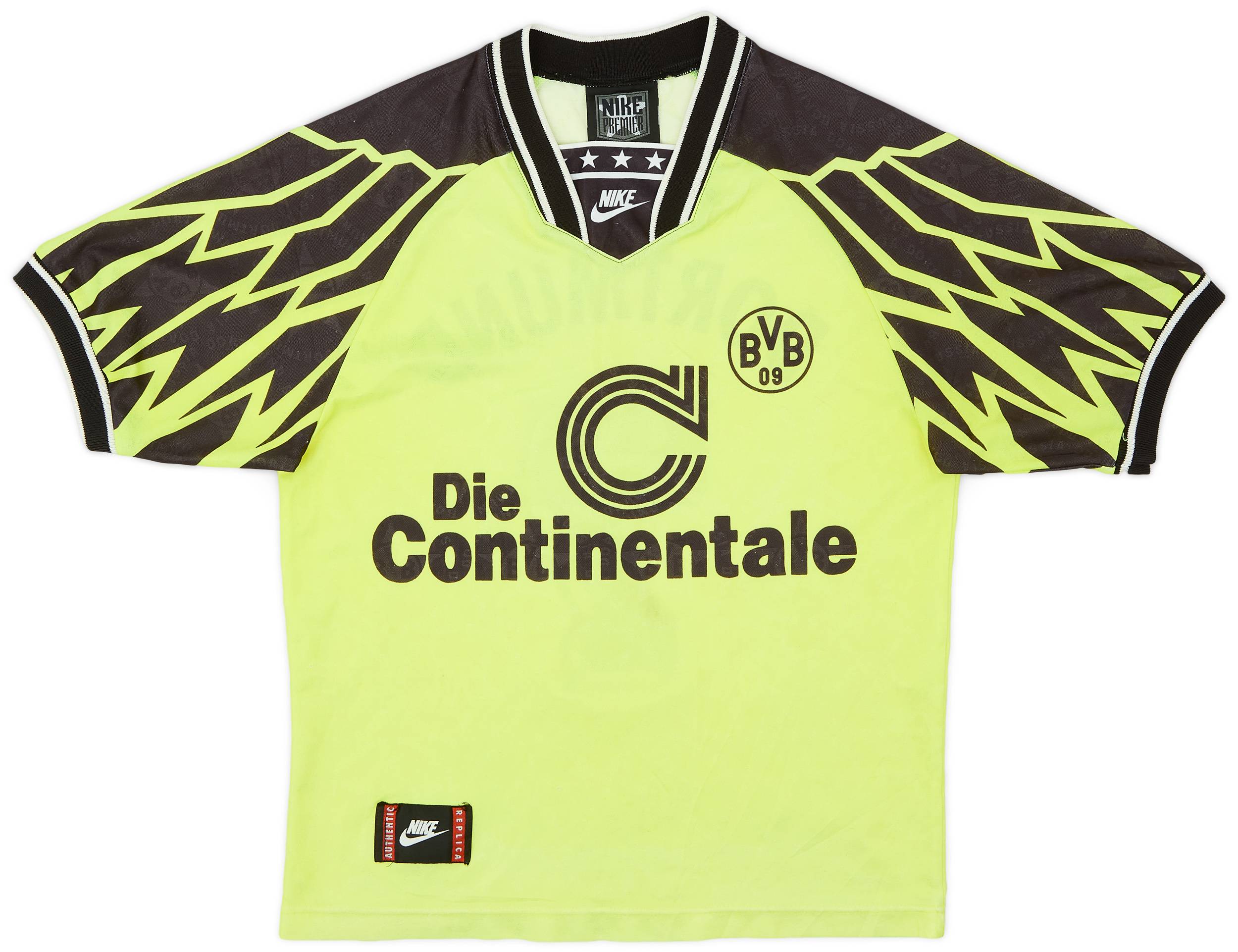 激安通販の - #7 Shirt Home Dortmund Borussia 1994-95 7/10 (XL.Boys) - ウェア