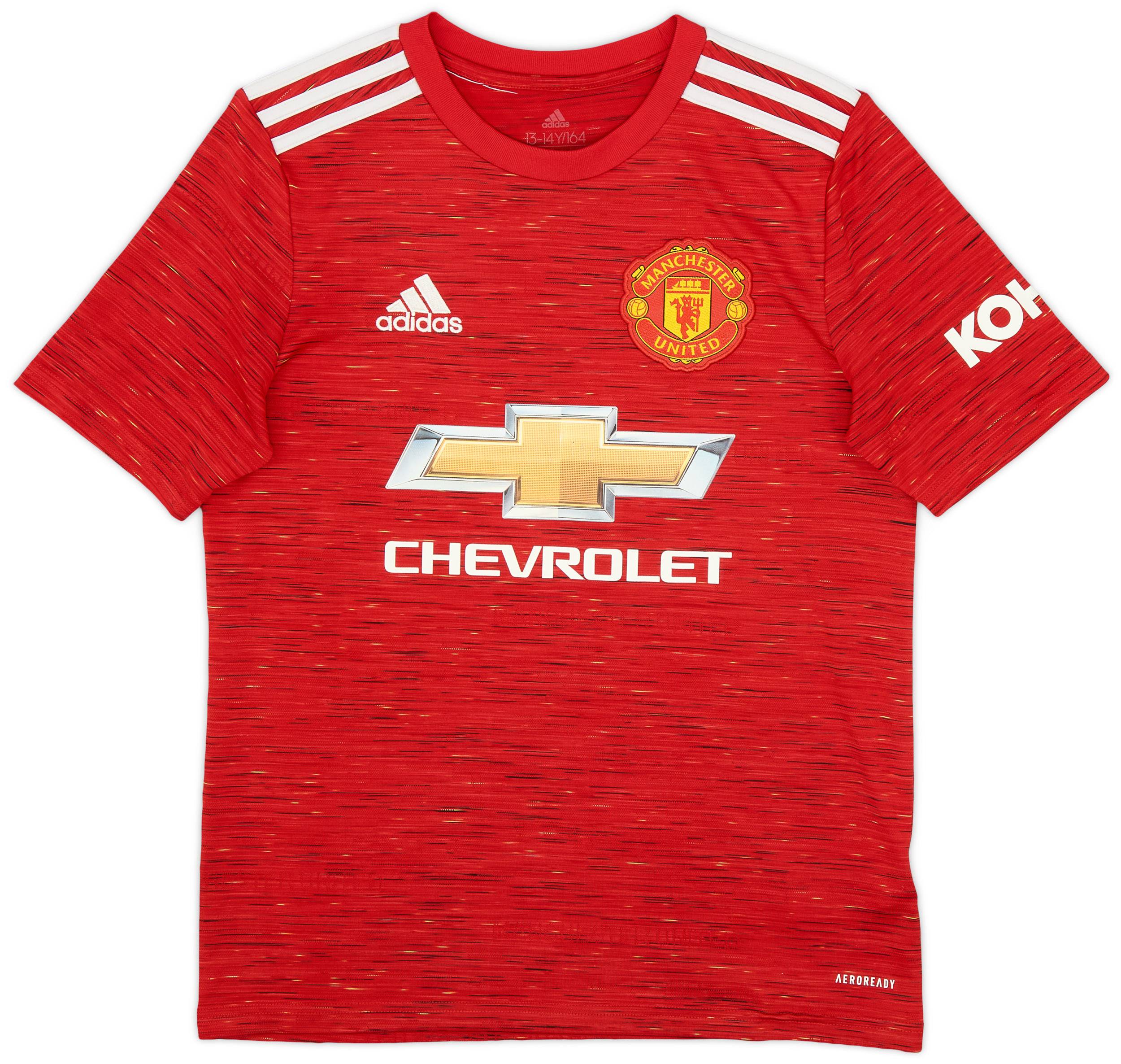 2020-21 Manchester United Home Shirt - 8/10 - (L.Boys)