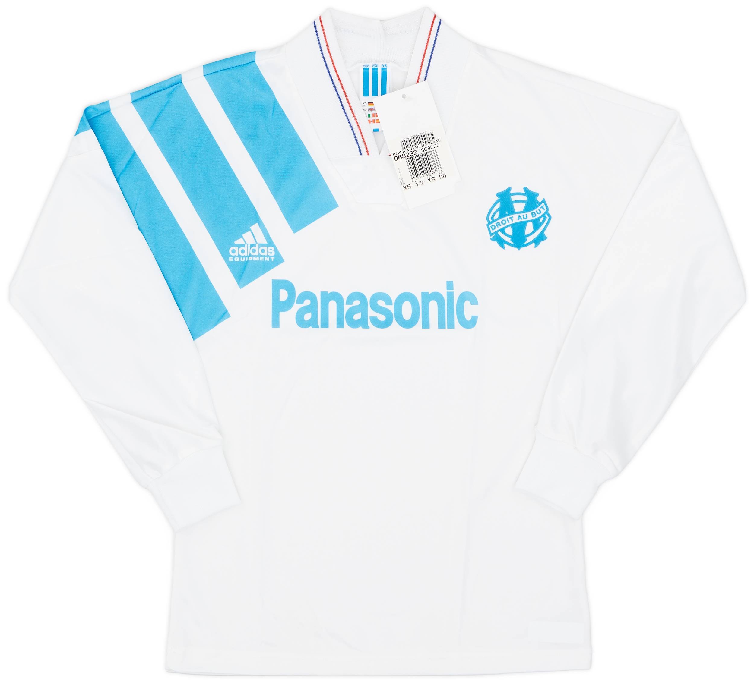 1991-92 Olympique Marseille Home L/S Shirt (XS)