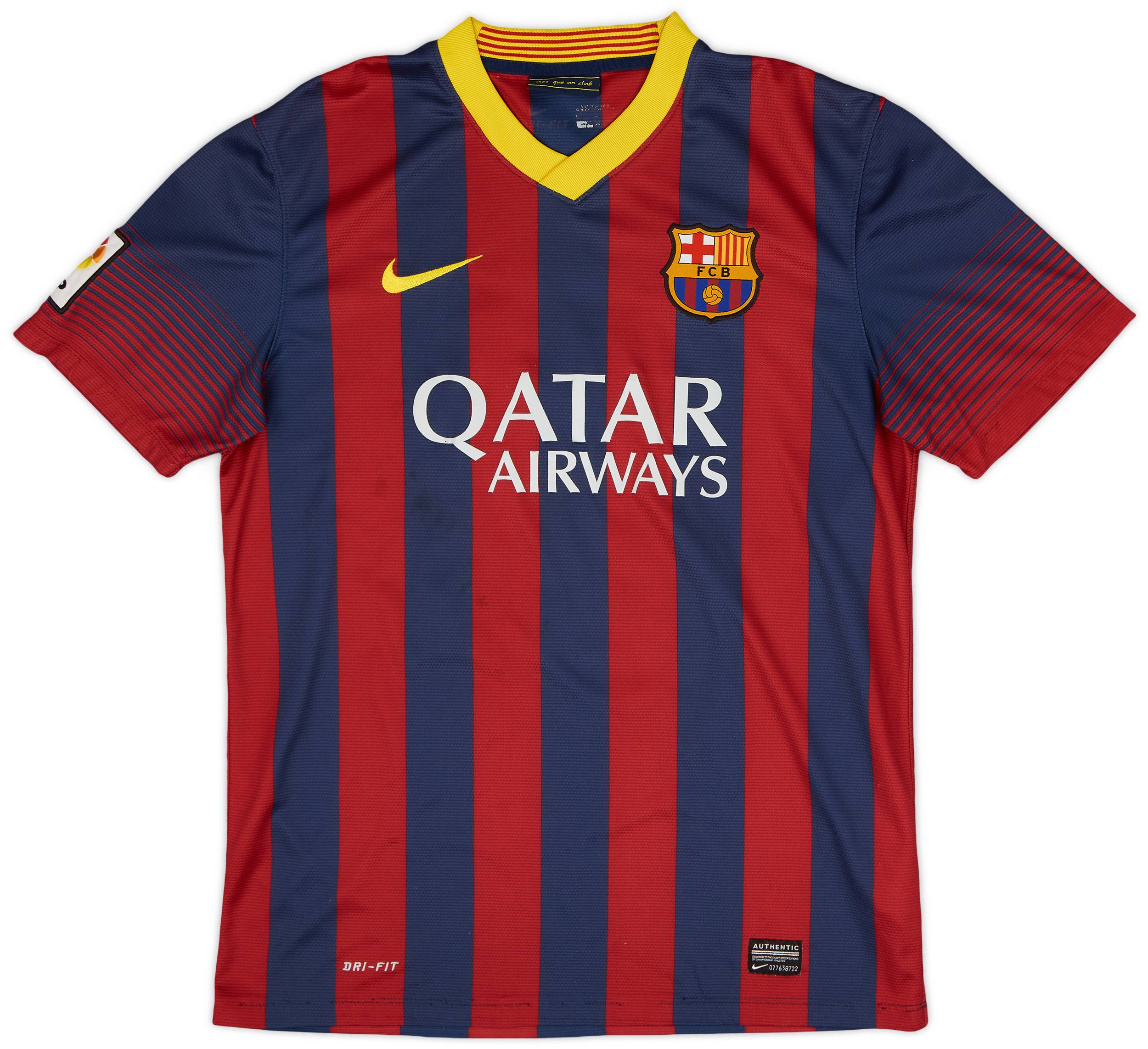 2013-14 Barcelona Home Shirt Neymar Jr #11 - 3/10 - (L)