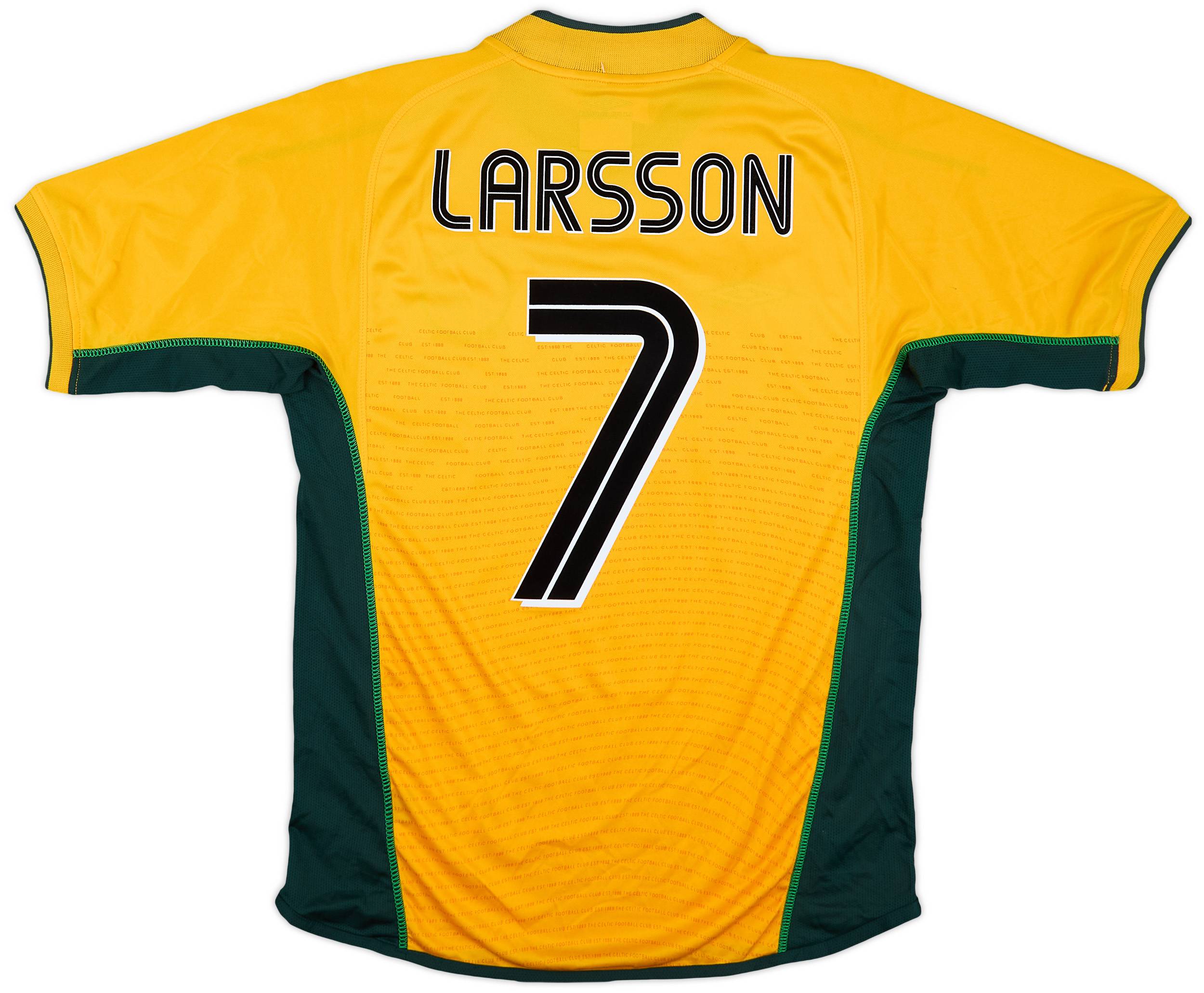 2002-03 Celtic Away Shirt Larsson #7 (S)