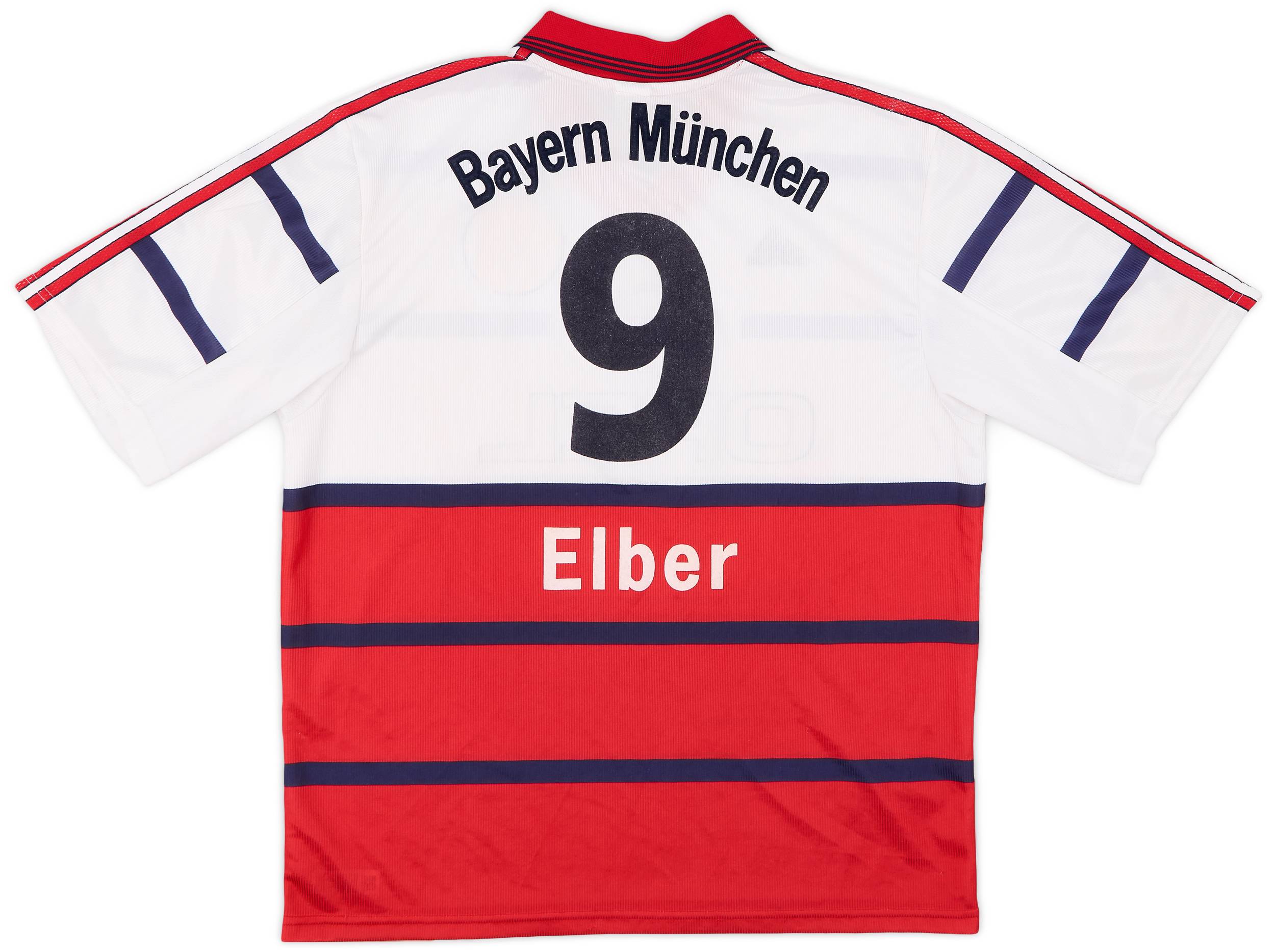 1998-00 Bayern Munich Away Shirt Elber #9 - 8/10 - (L)