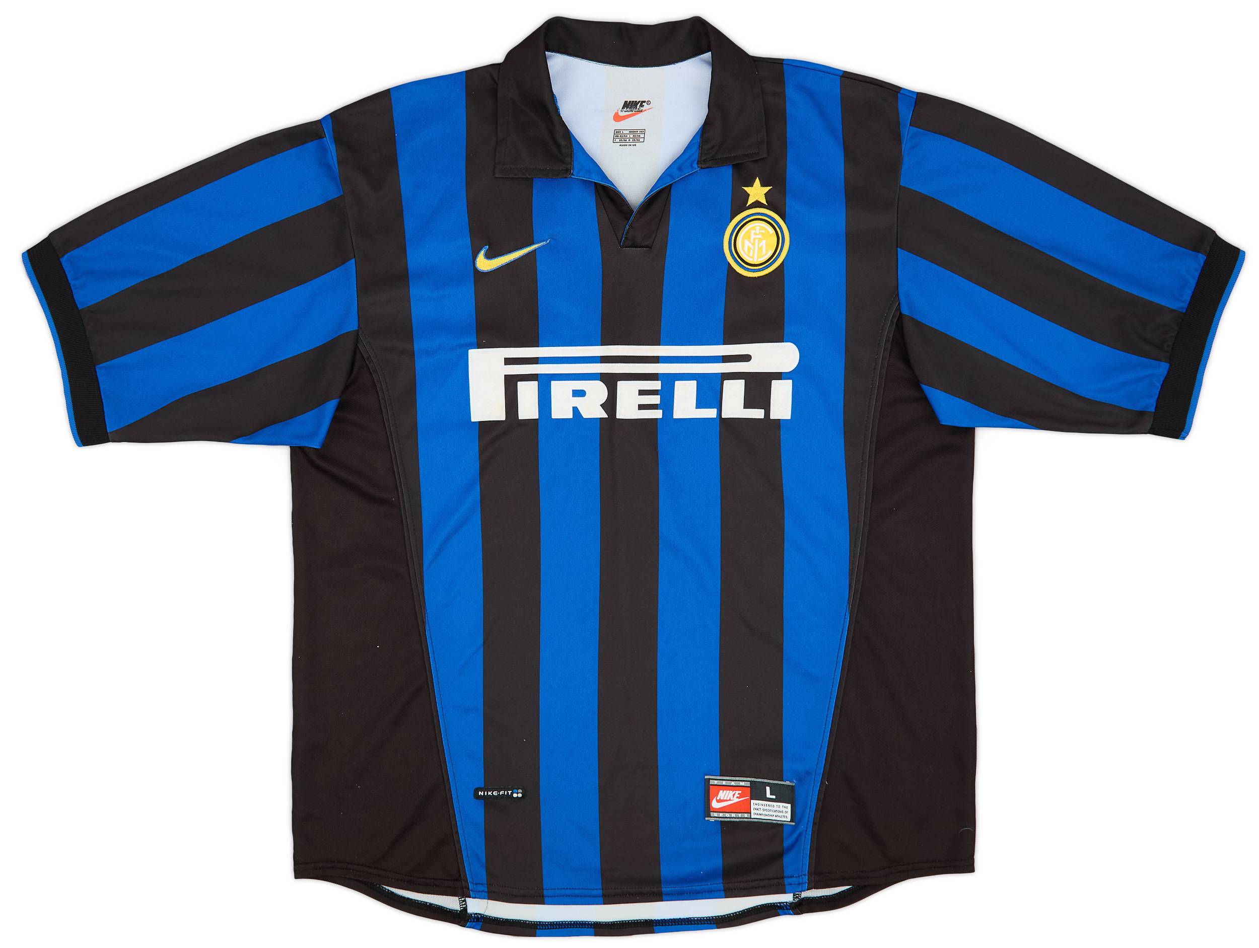 90s UNBRO \"1997-98 Inter Milan\" ゲームシャツ SIZE XL INTERNAZIONALE INTER MILAN 1997-1998 AWAY FOOTBALL