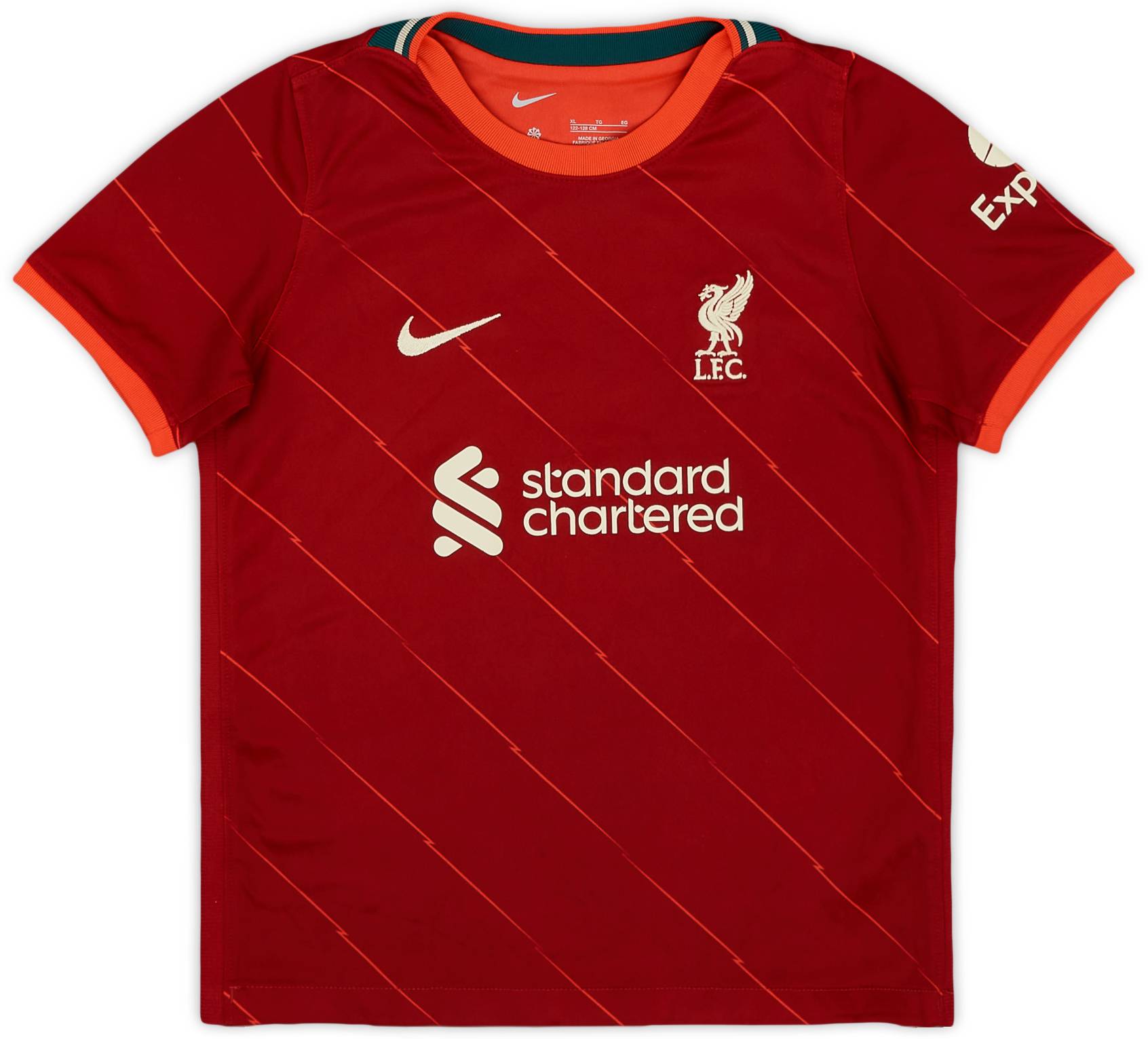 2021-22 Liverpool Home Shirt - 8/10 - (7-8 Years)