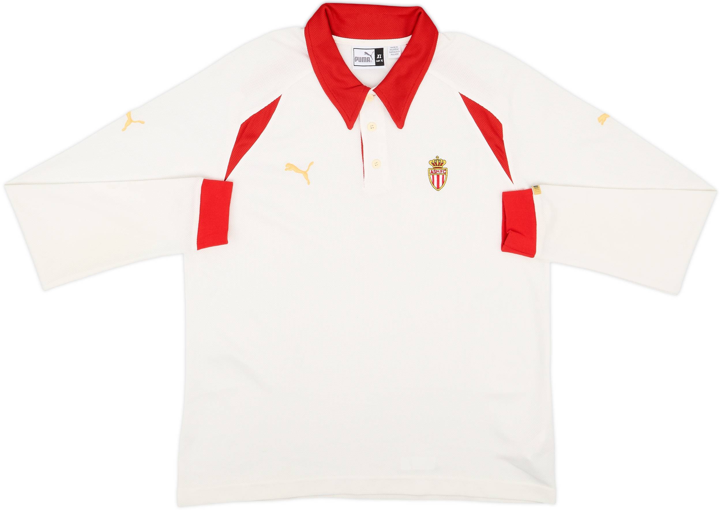 2002-03 Monaco Puma Polo L/S Shirt - 7/10 - (XL)