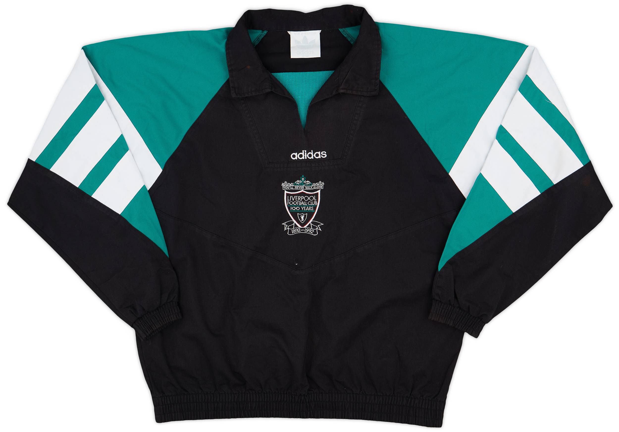 1992-93 Liverpool adidas Centenary Drill Top - 7/10 - (L)