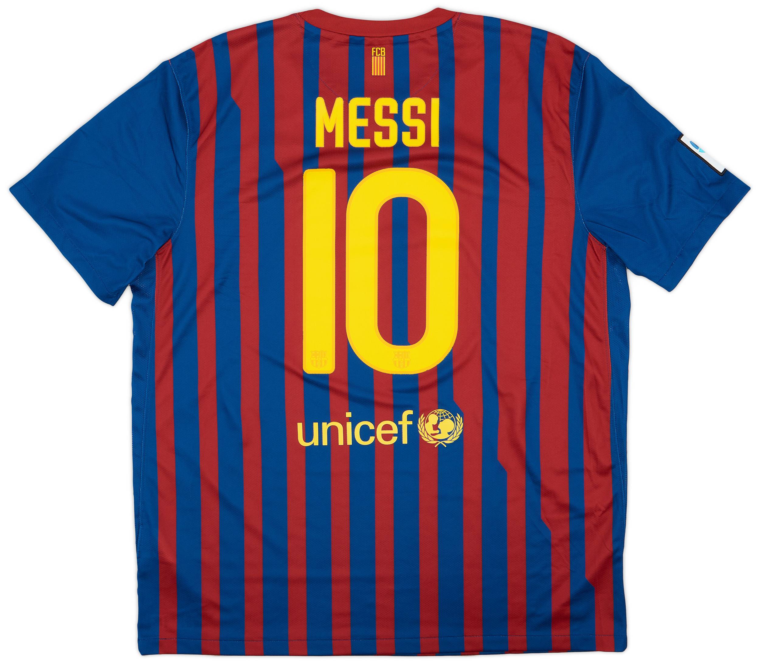 2011-12 Barcelona Home Shirt Messi #10 - 8/10 - (XL)