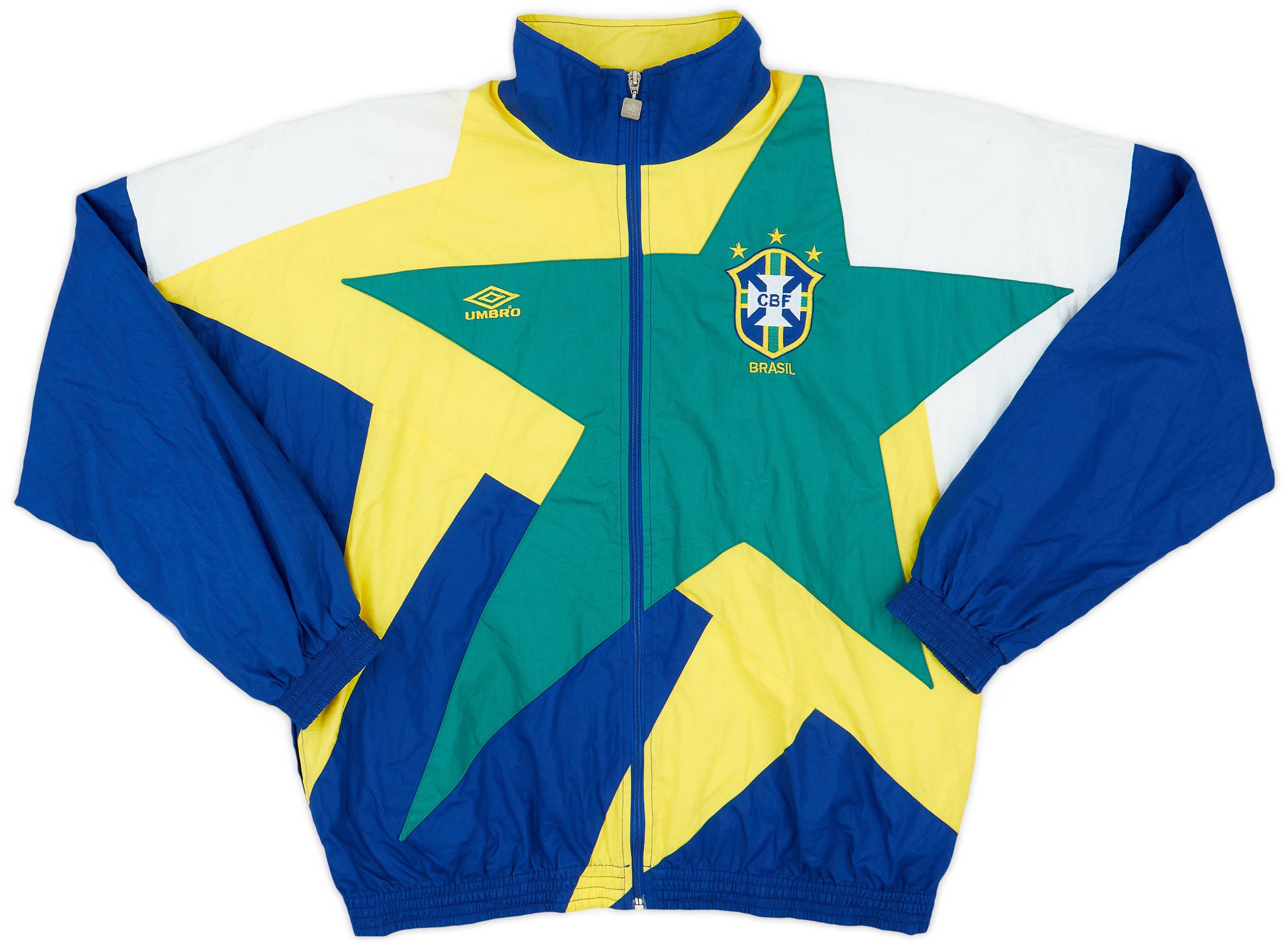 1991-93 Brazil Umbro Shell Jacket - 8/10 - (L)