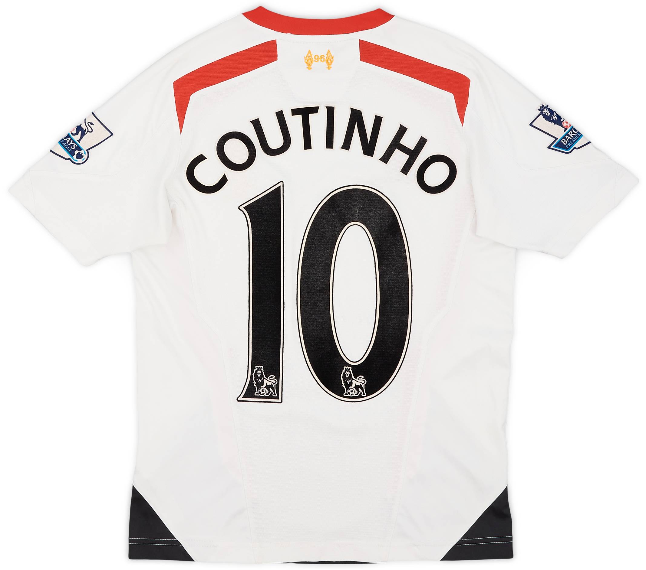 2013-14 Liverpool Away Shirt Coutinho #10 - 6/10 - (L.Boys)