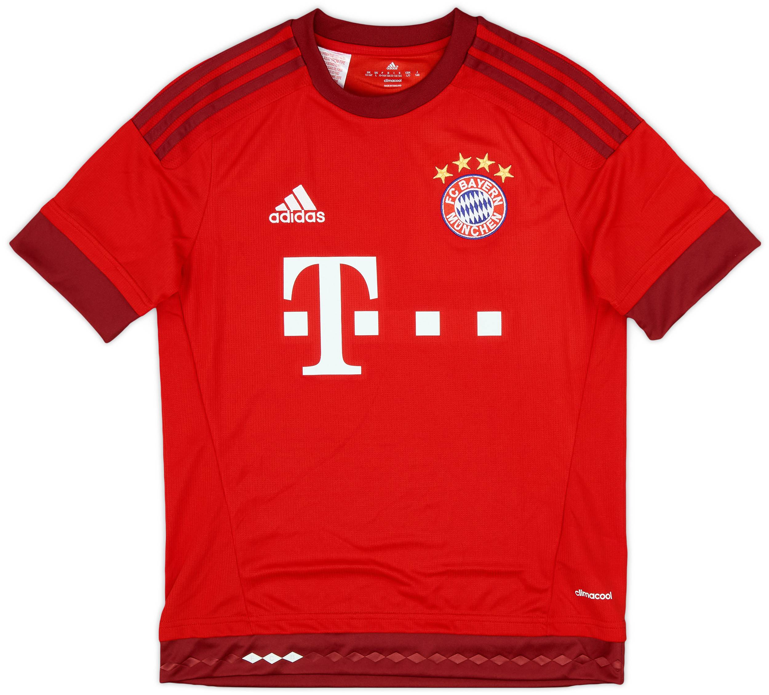2015-16 Bayern Munich Home Shirt - 9/10 - (L.Boys)