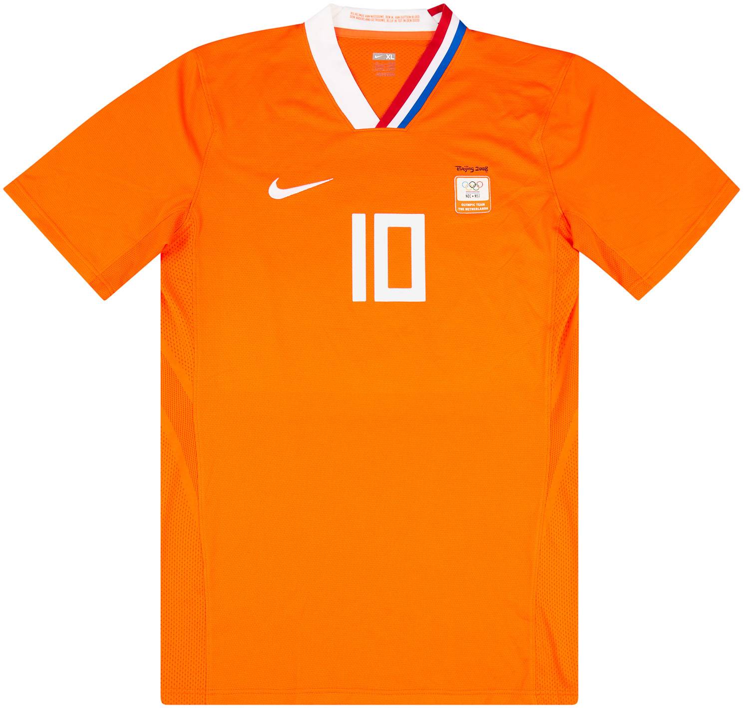 2008 Holland Olympics Match Issue Home Shirt Sibon #10