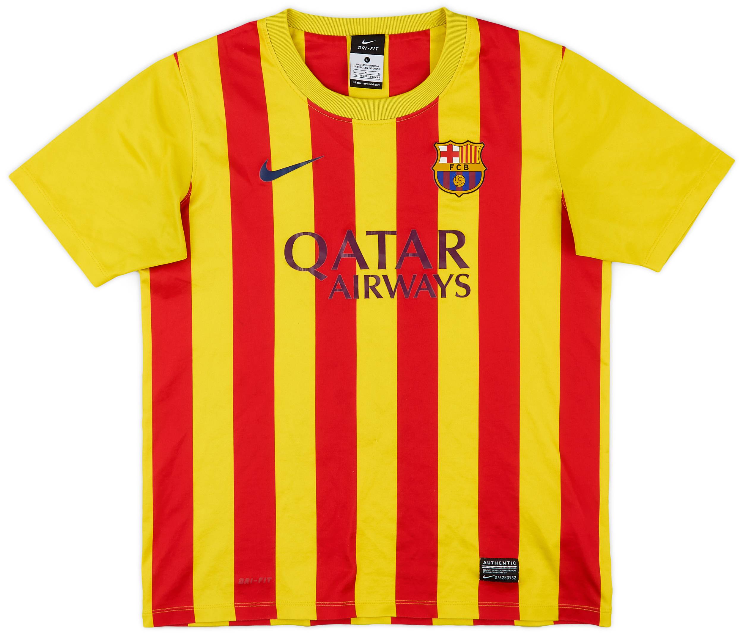 Camiseta barcelona amarilla y roja sales