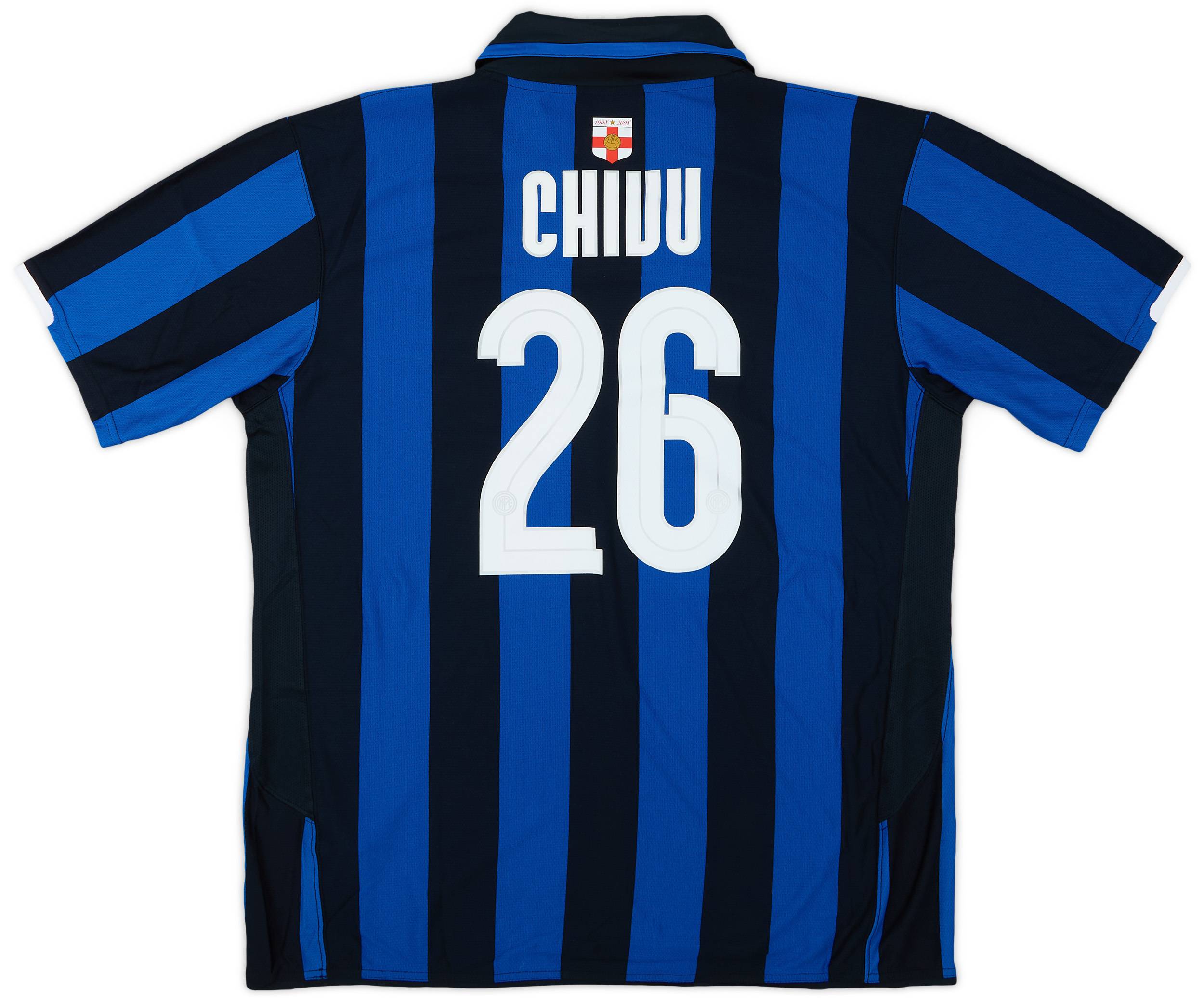 2007-08 Inter Milan Centenary Home Shirt Chivu #26 (XXL)
