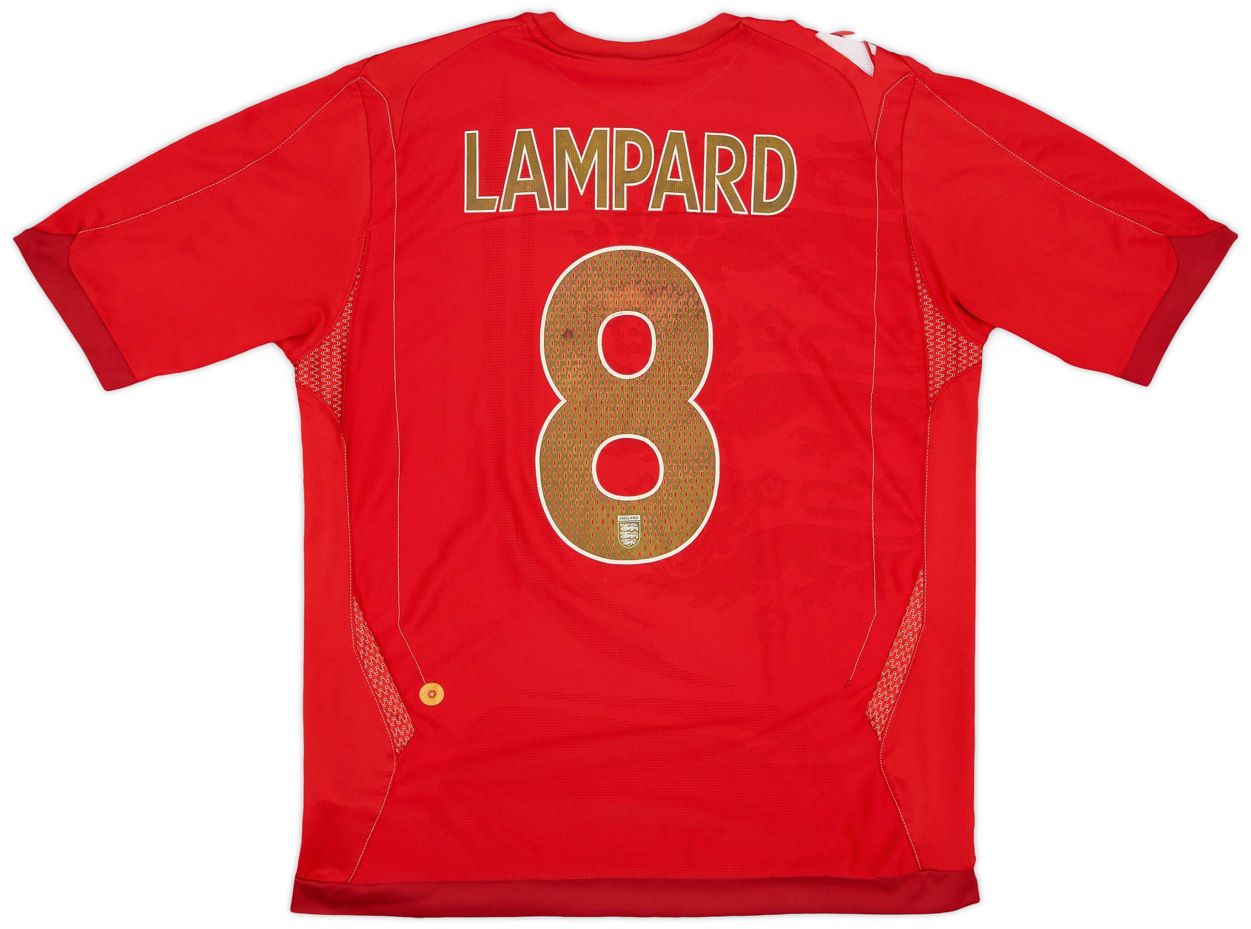 2006-08 England Away Shirt Lampard #8 - 5/10 - (L)